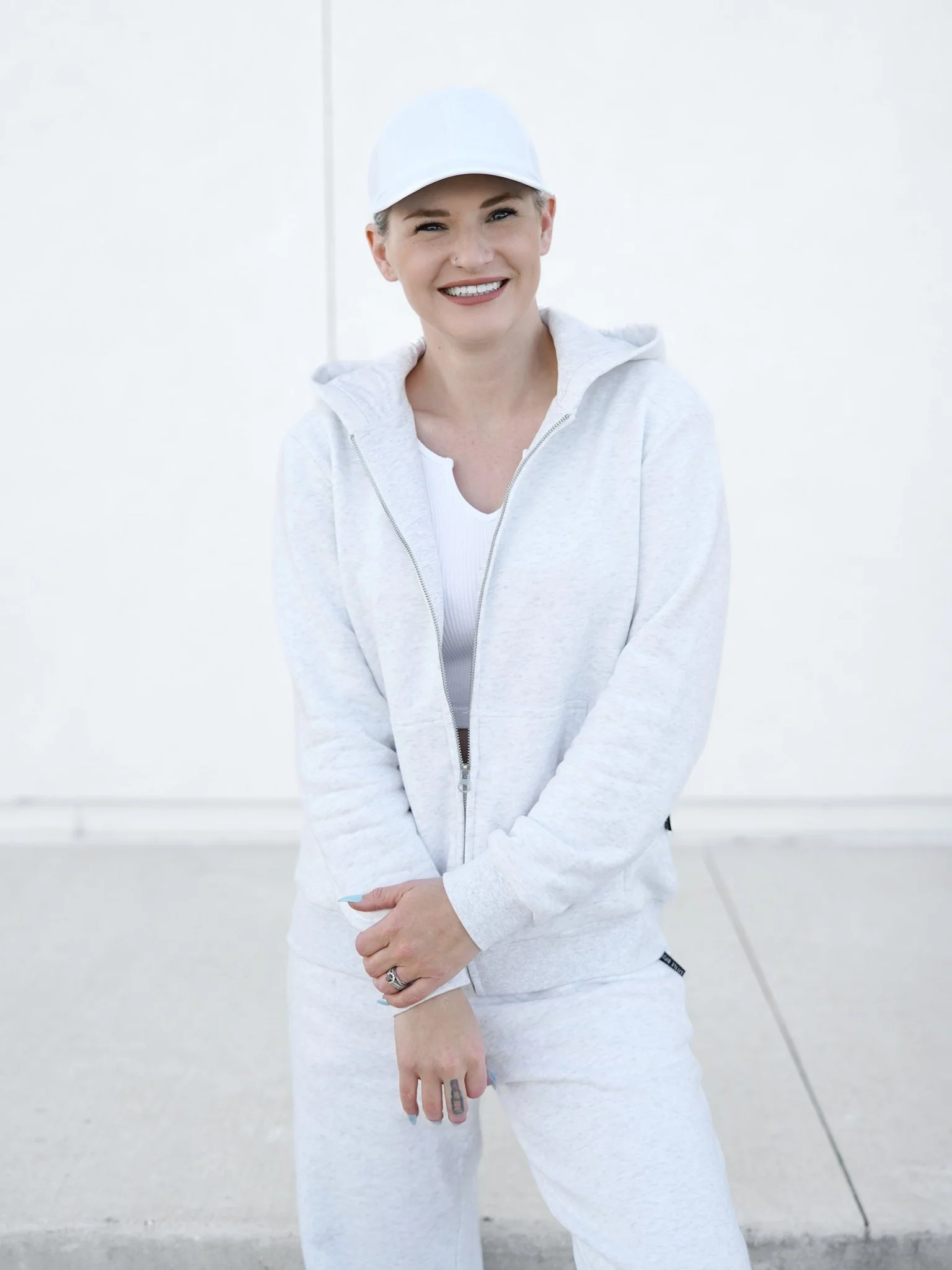 Adult Classic Zip Hoodie - Light Heather Grey - Image 3