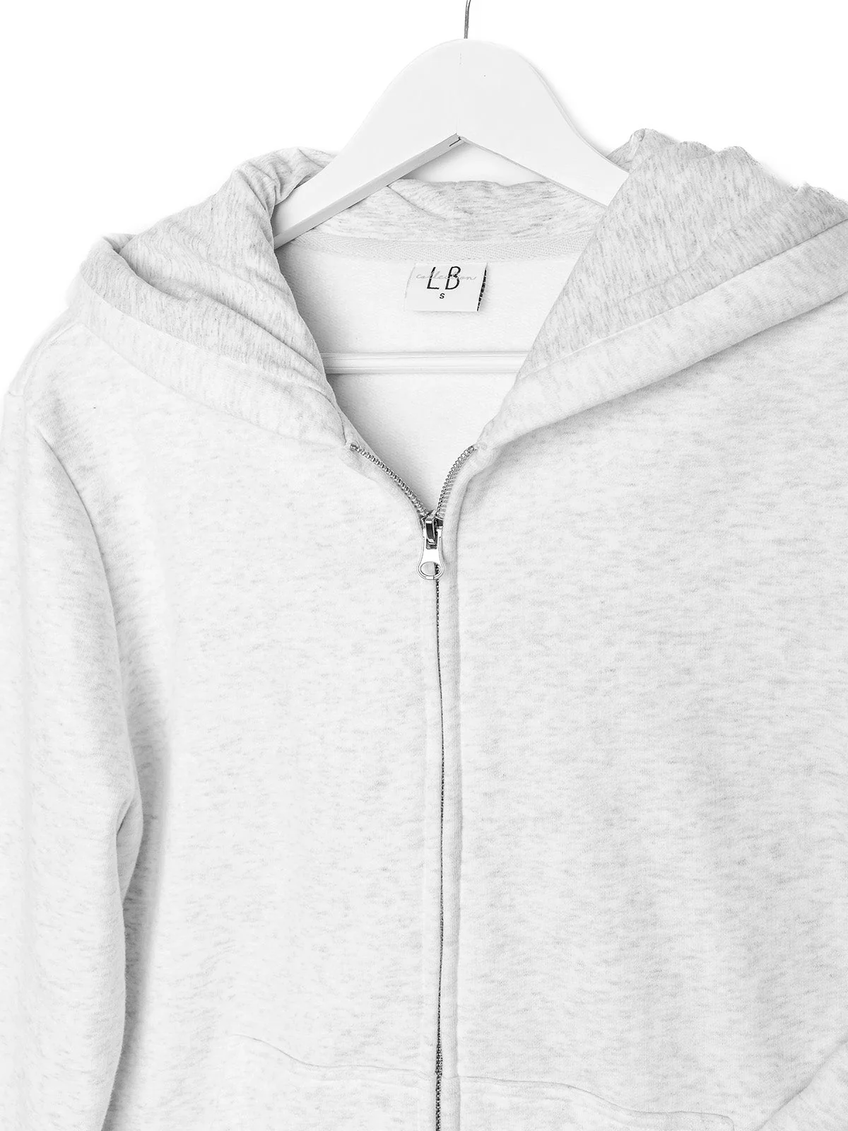 Adult Classic Zip Hoodie - Light Heather Grey - Image 6