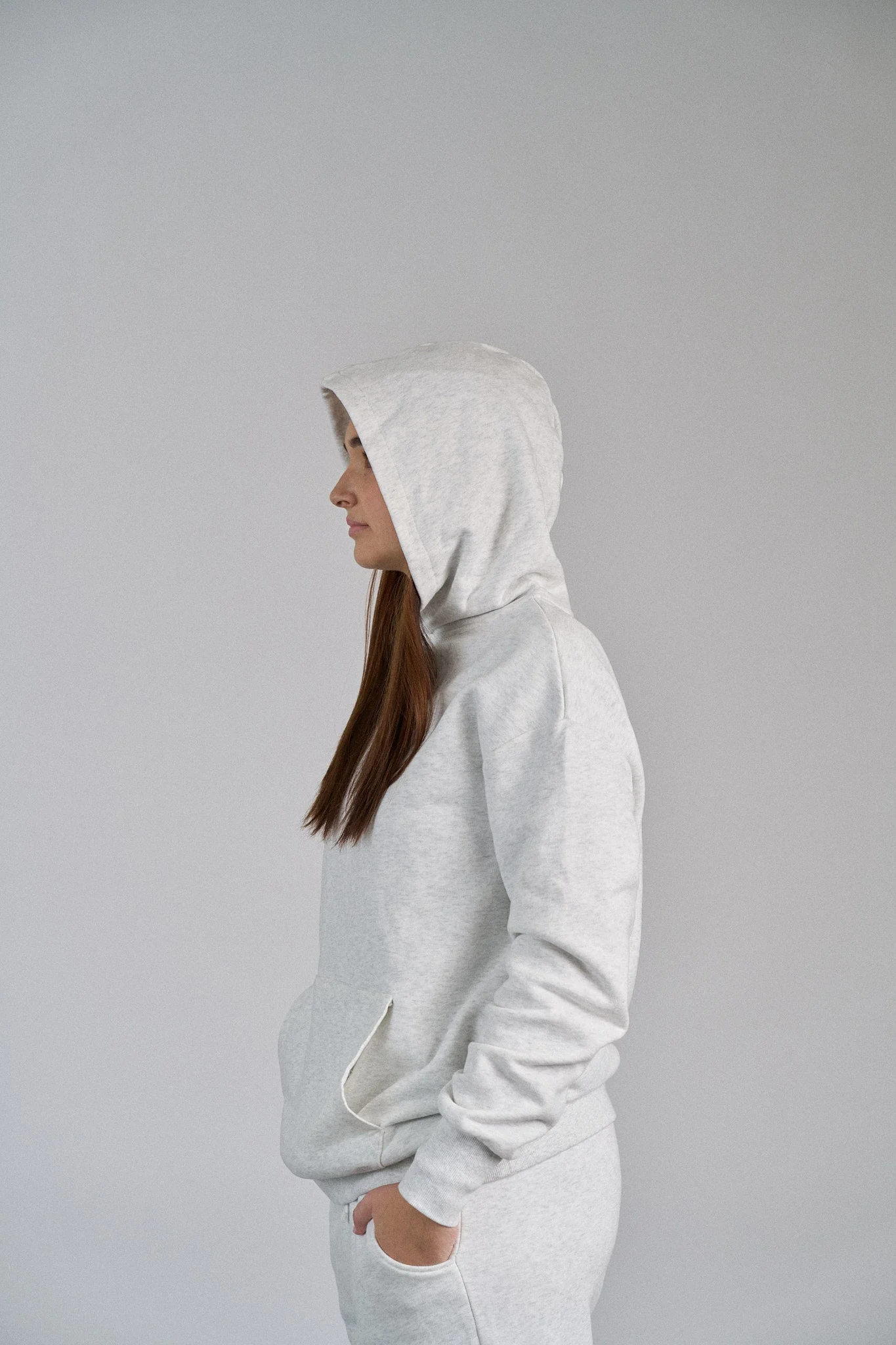 Adult Elevated Hoodie - Light Heather Grey - Image 4