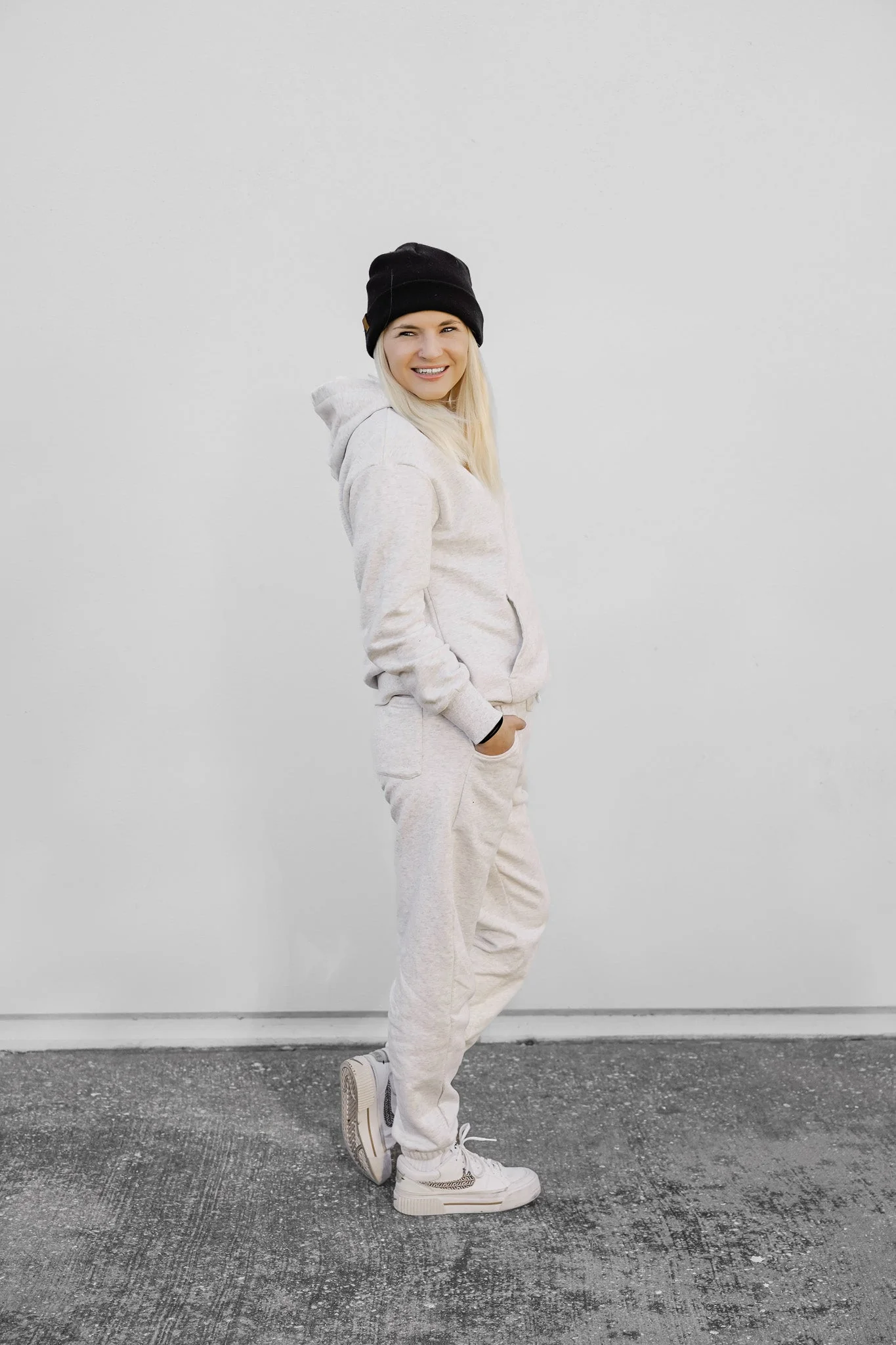 Adult Elevated Hoodie - Light Heather Grey - Image 6