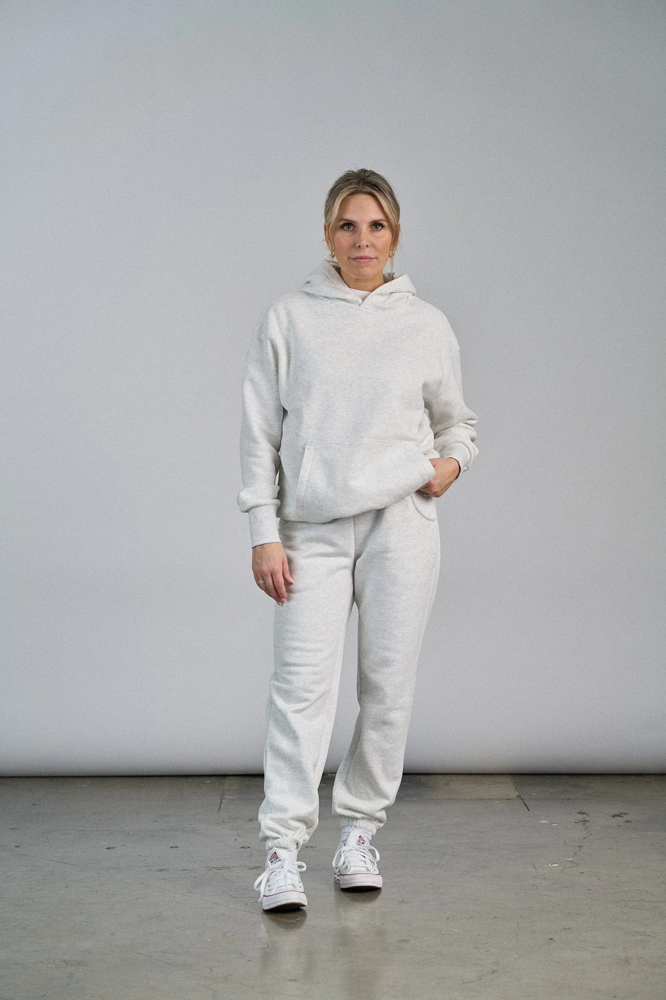 Adult Elevated Hoodie - Light Heather Grey - Image 7