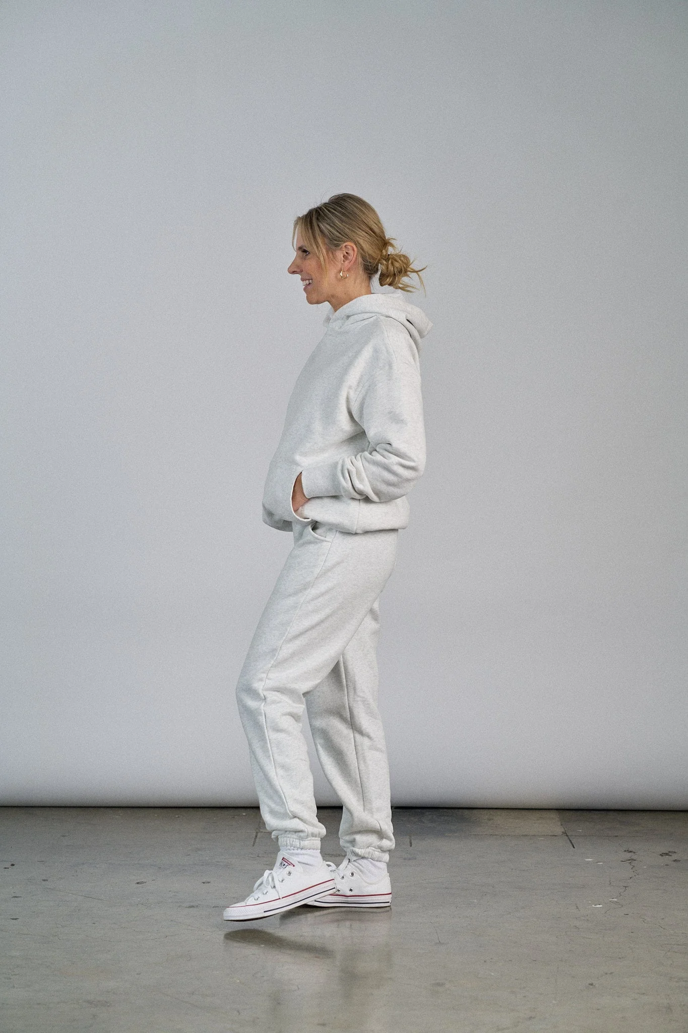 Adult Elevated Hoodie - Light Heather Grey - Image 8