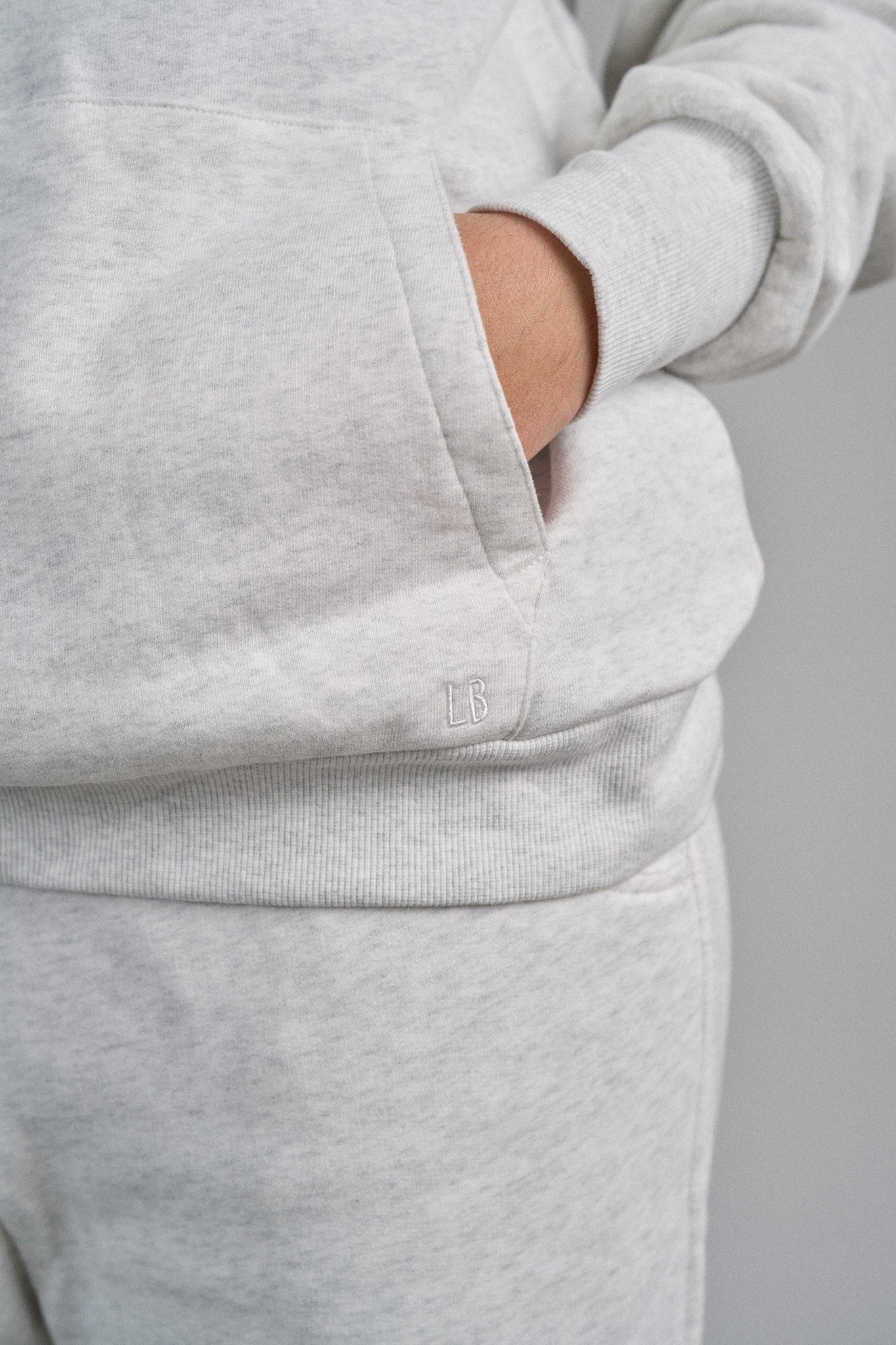 Adult Elevated Hoodie - Light Heather Grey - Image 9