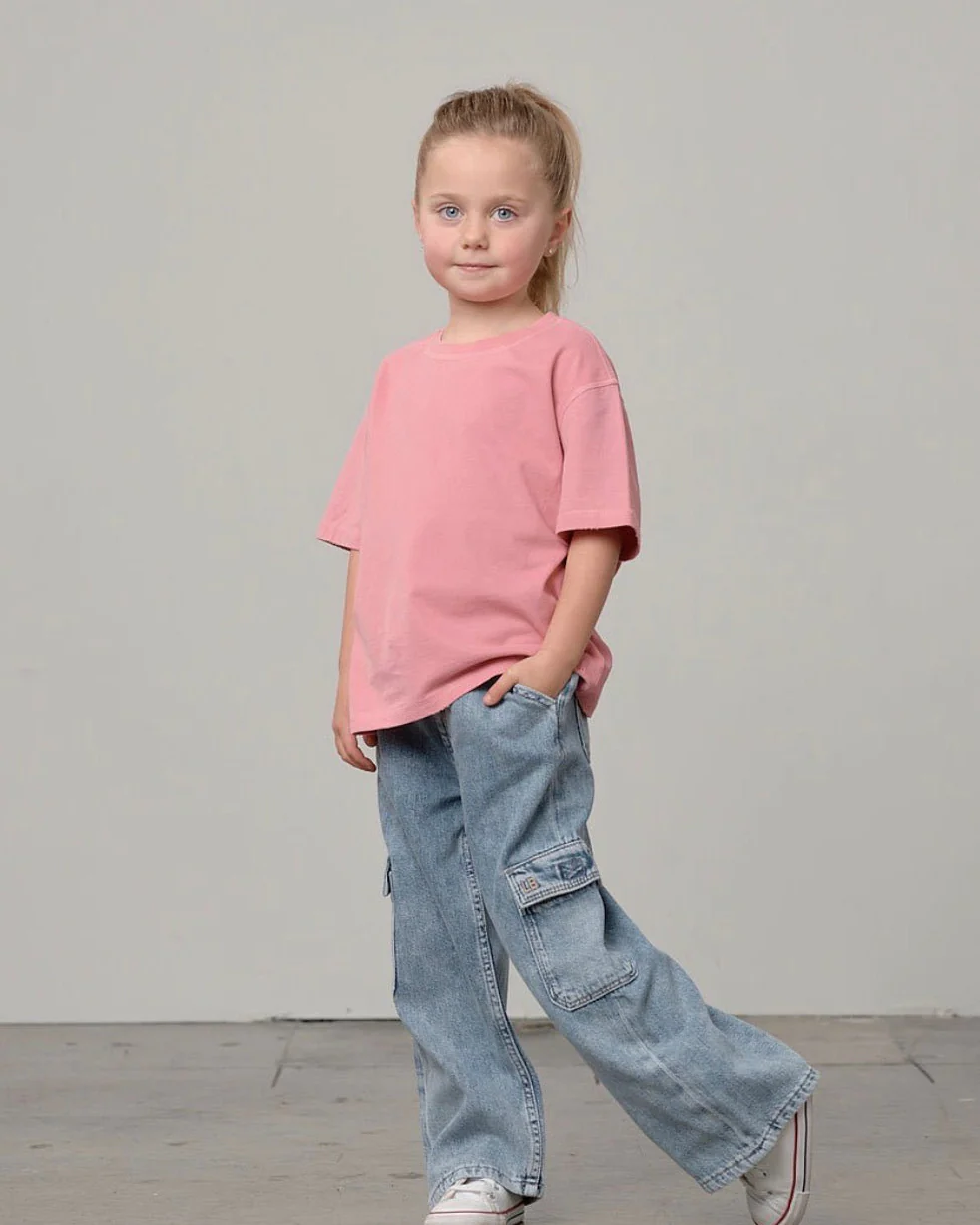 Athletic Boxy Tee - Rose - Image 3
