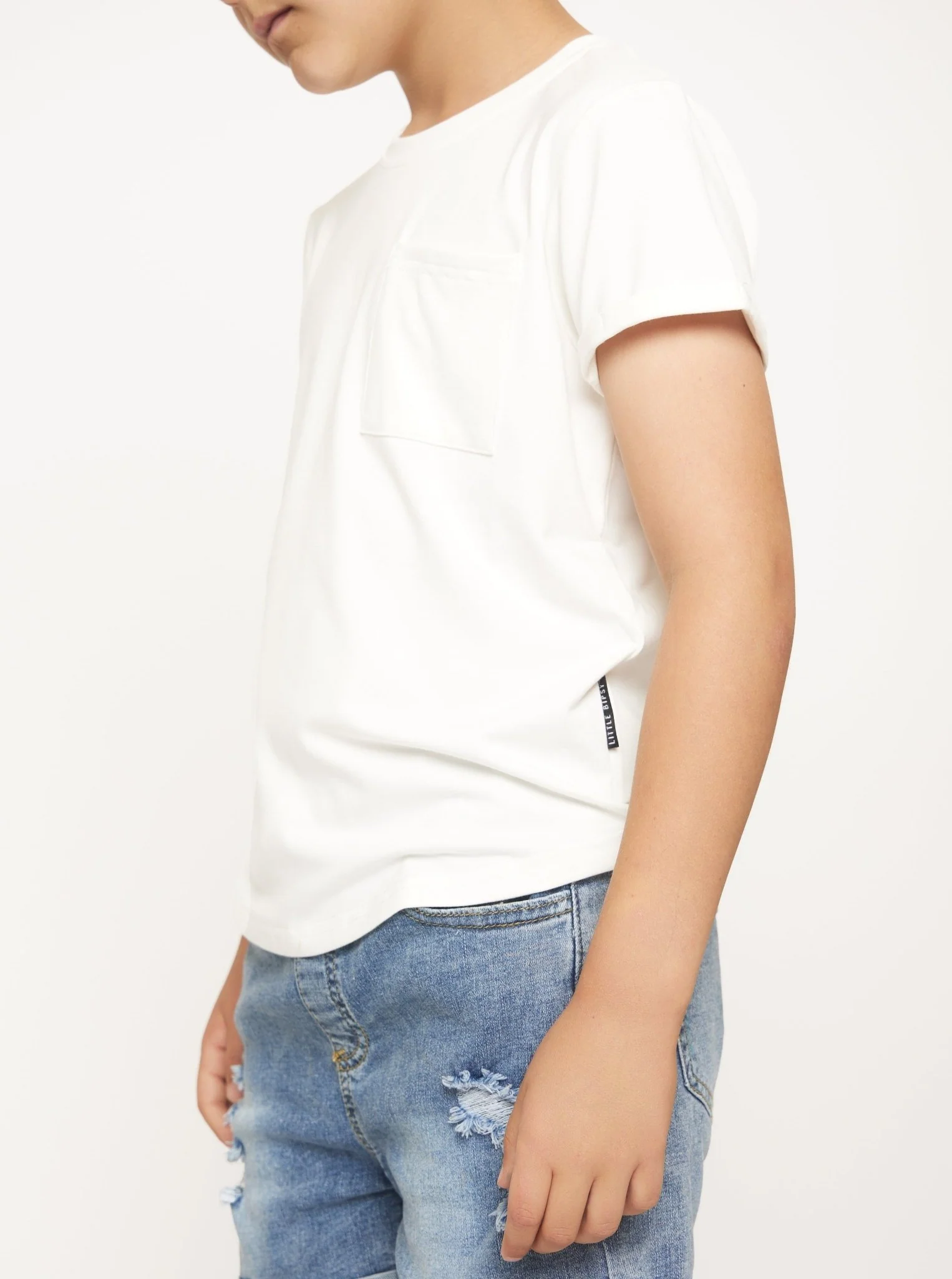 Bamboo Pocket Tee - Off White - Image 12