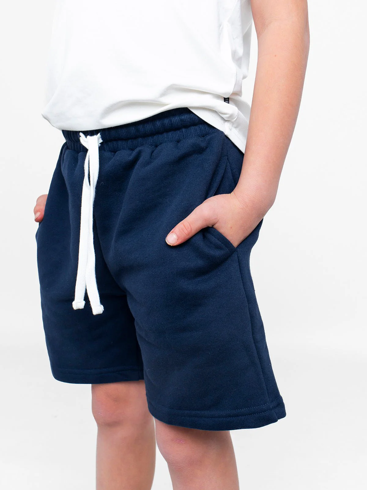 Basic Sweatshort - Navy - Image 3