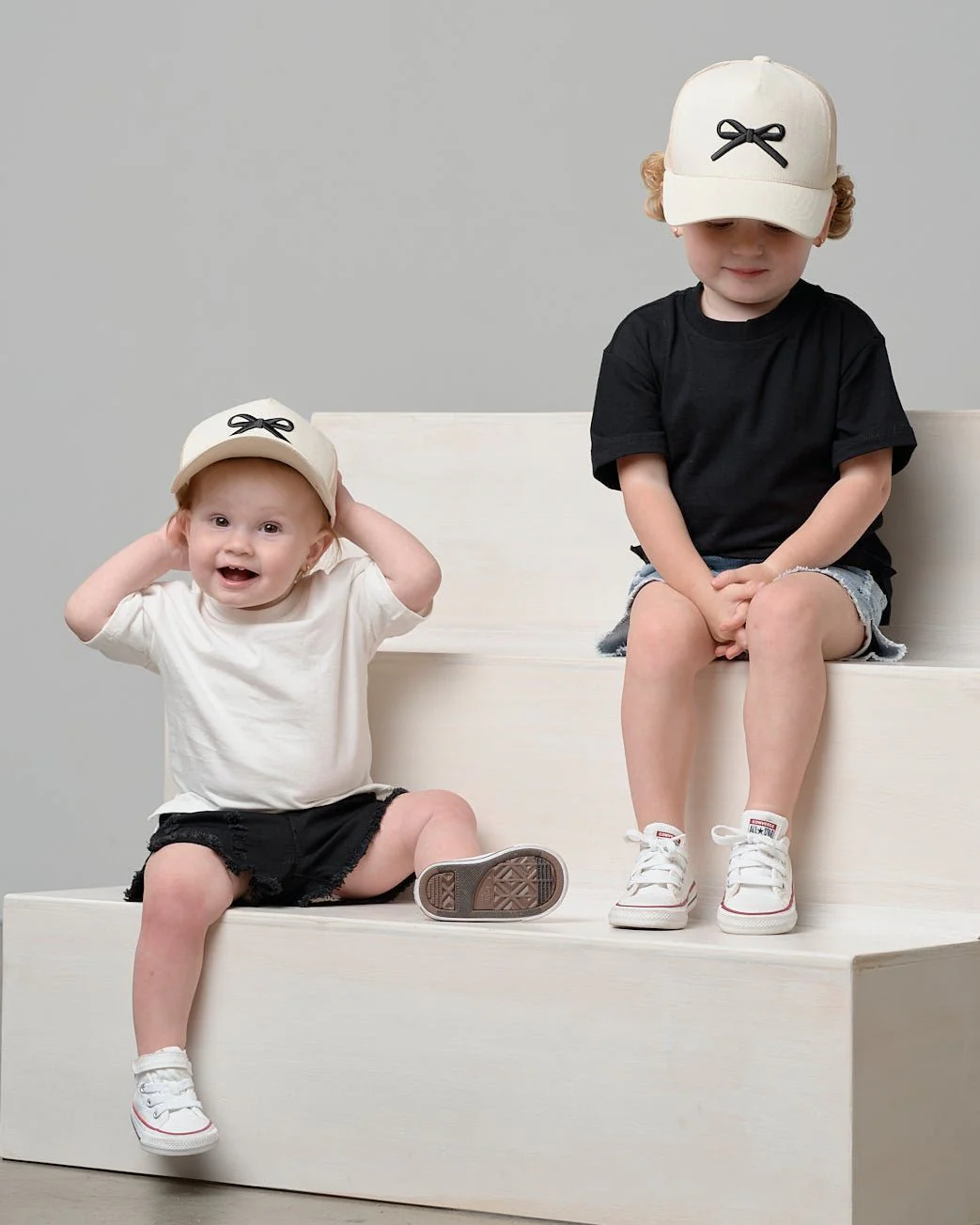 Bow Baseball Hat - Vanilla - Image 3