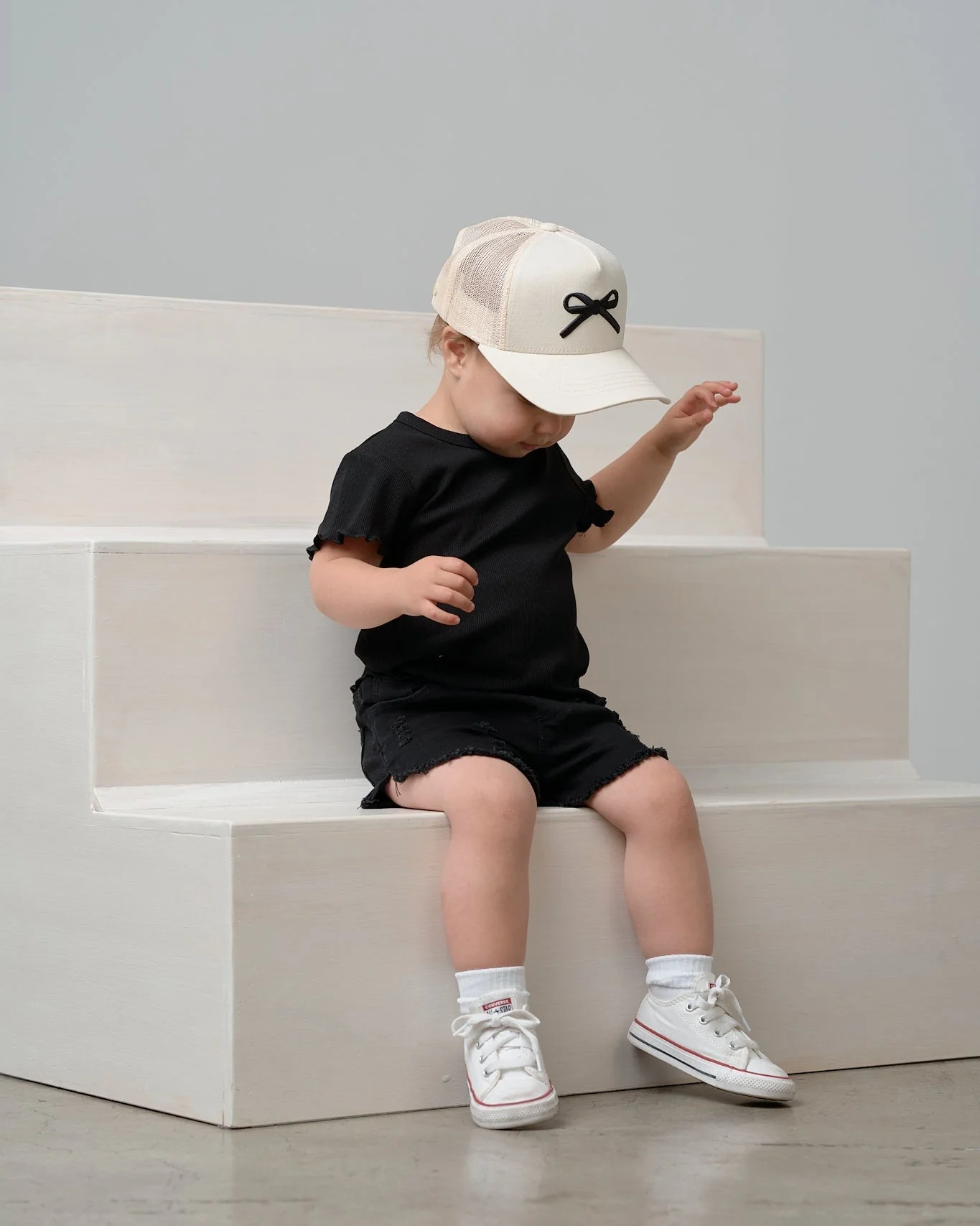 Bow Baseball Hat - Vanilla - Image 4