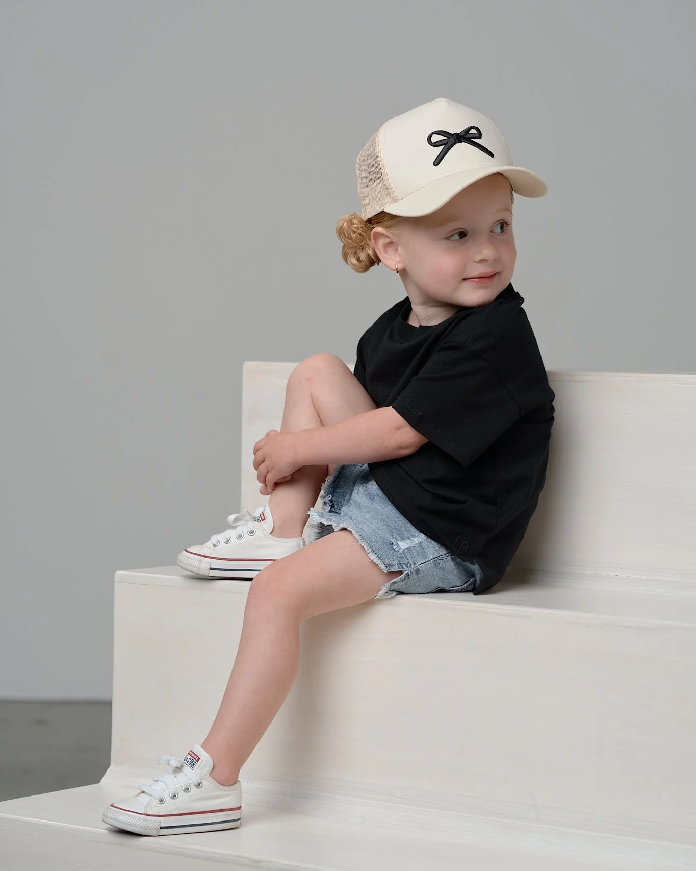 Bow Baseball Hat - Vanilla - Image 5
