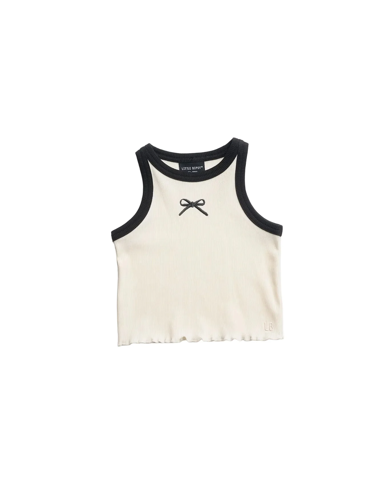 Bow Ribbed Tank - Vanilla - Image 12