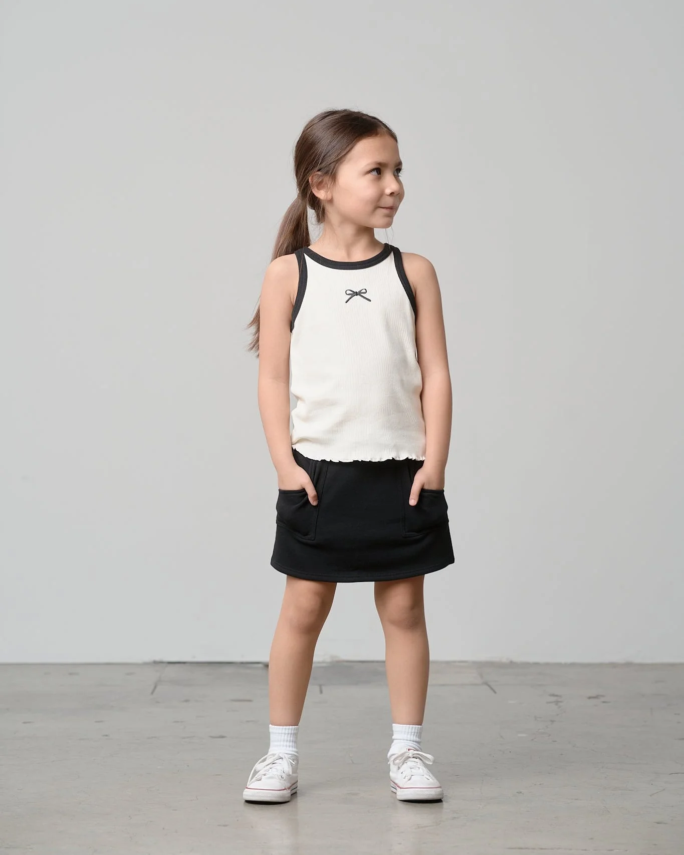 Bow Ribbed Tank - Vanilla - Image 5