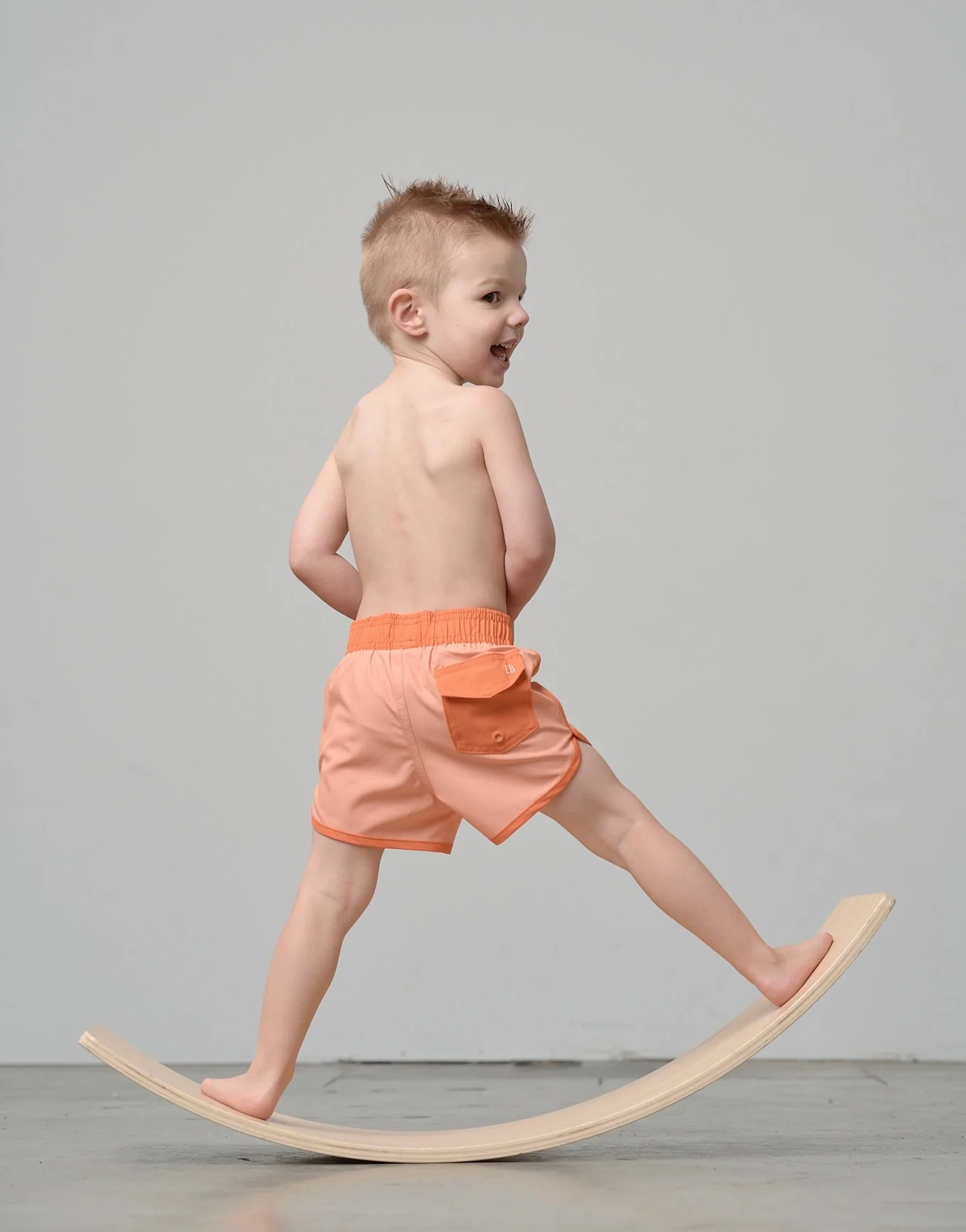 Boy's Swim Short - Melon - Image 4