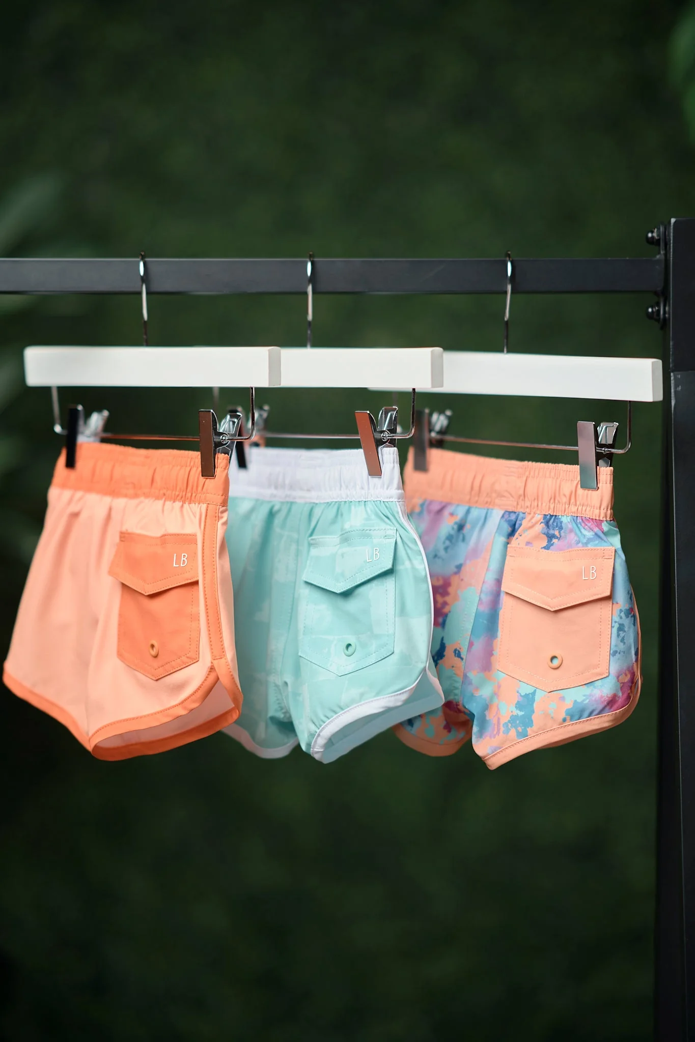 Boy's Swim Short - Melon Watercolor - Image 8