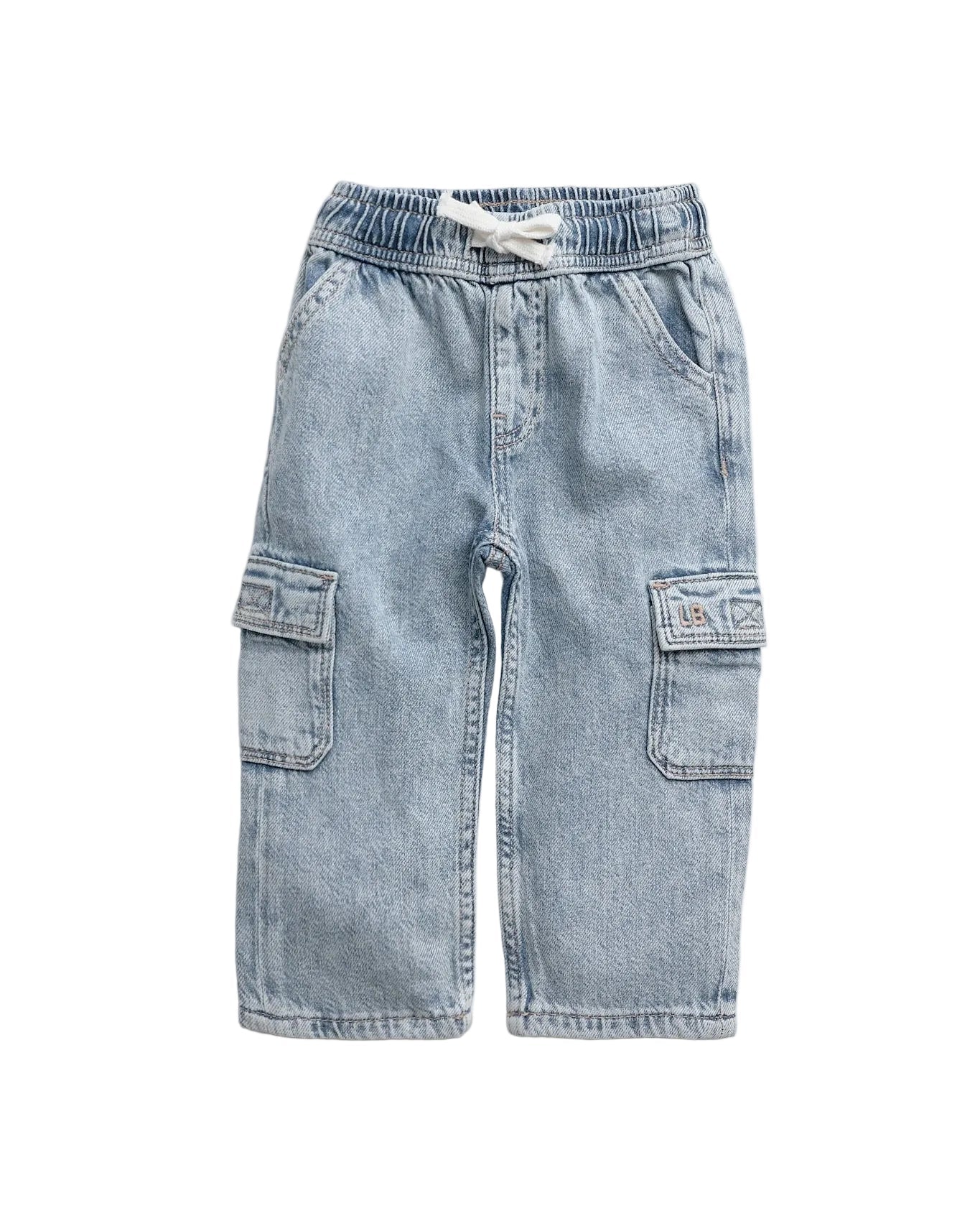 Cargo Denim Straight Leg - Light Wash - Image 11