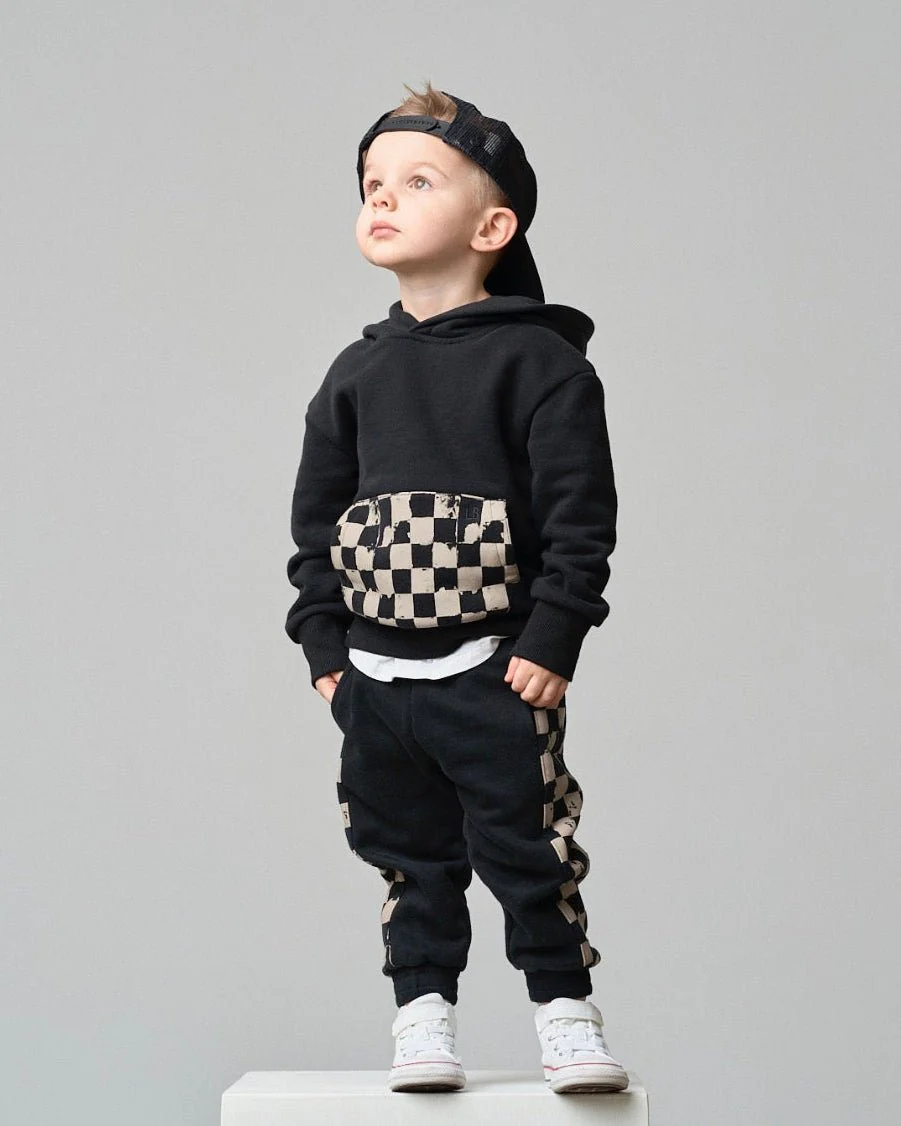 Check Stripe Elevated Sweatpant - Black - Image 6