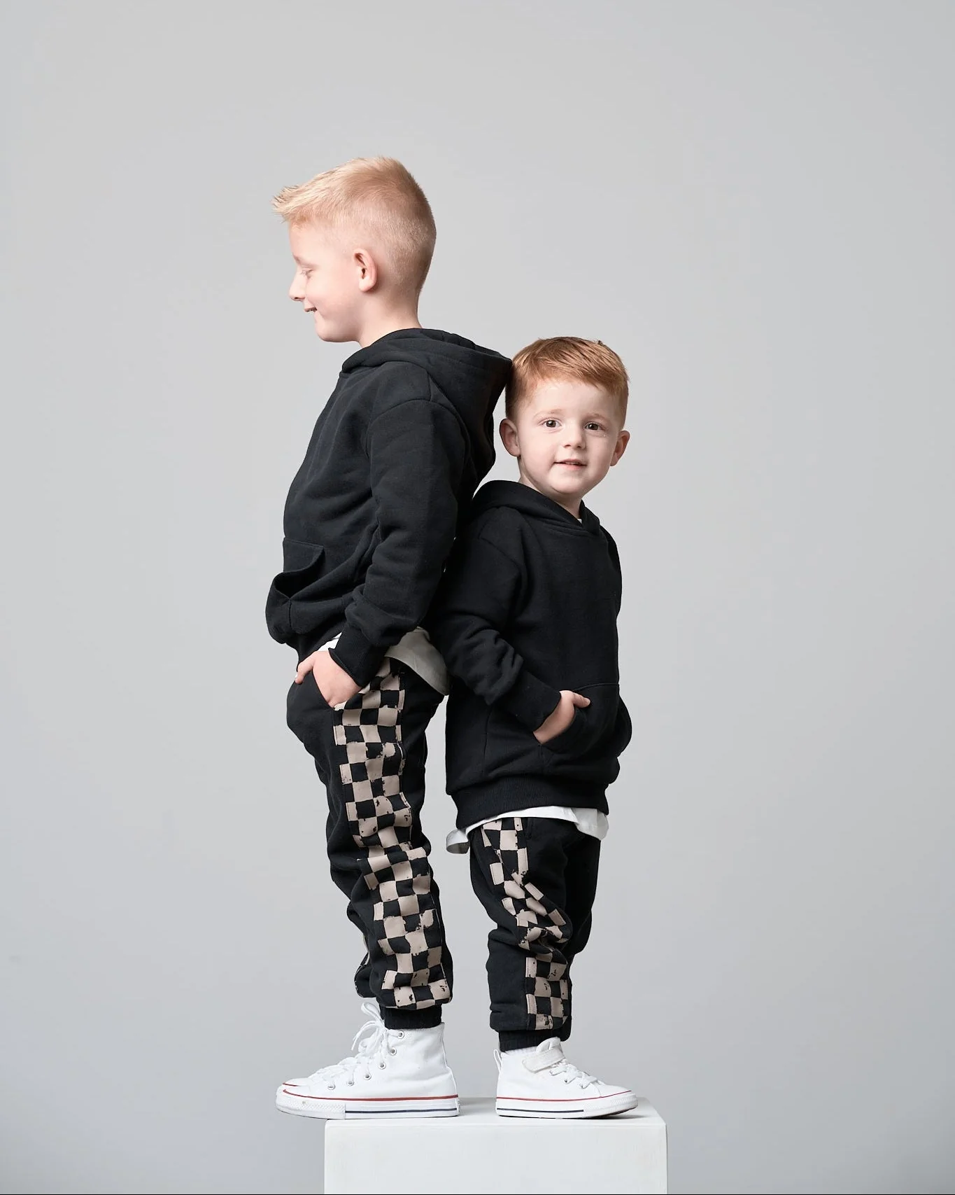 Check Stripe Elevated Sweatpant - Black - Image 7