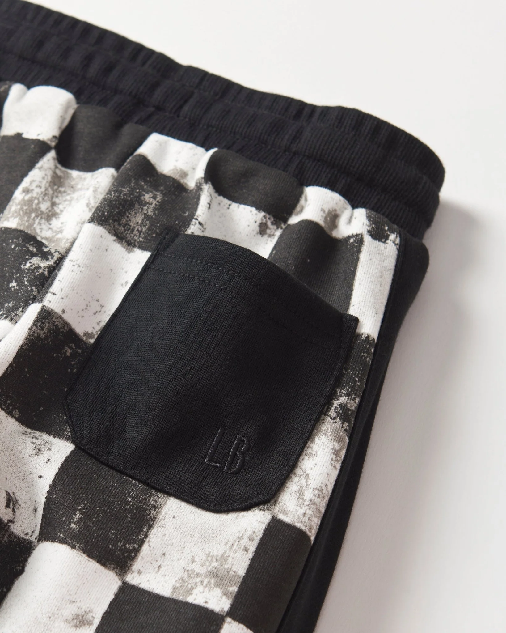 Checkered Sweatpant - Black - Image 11