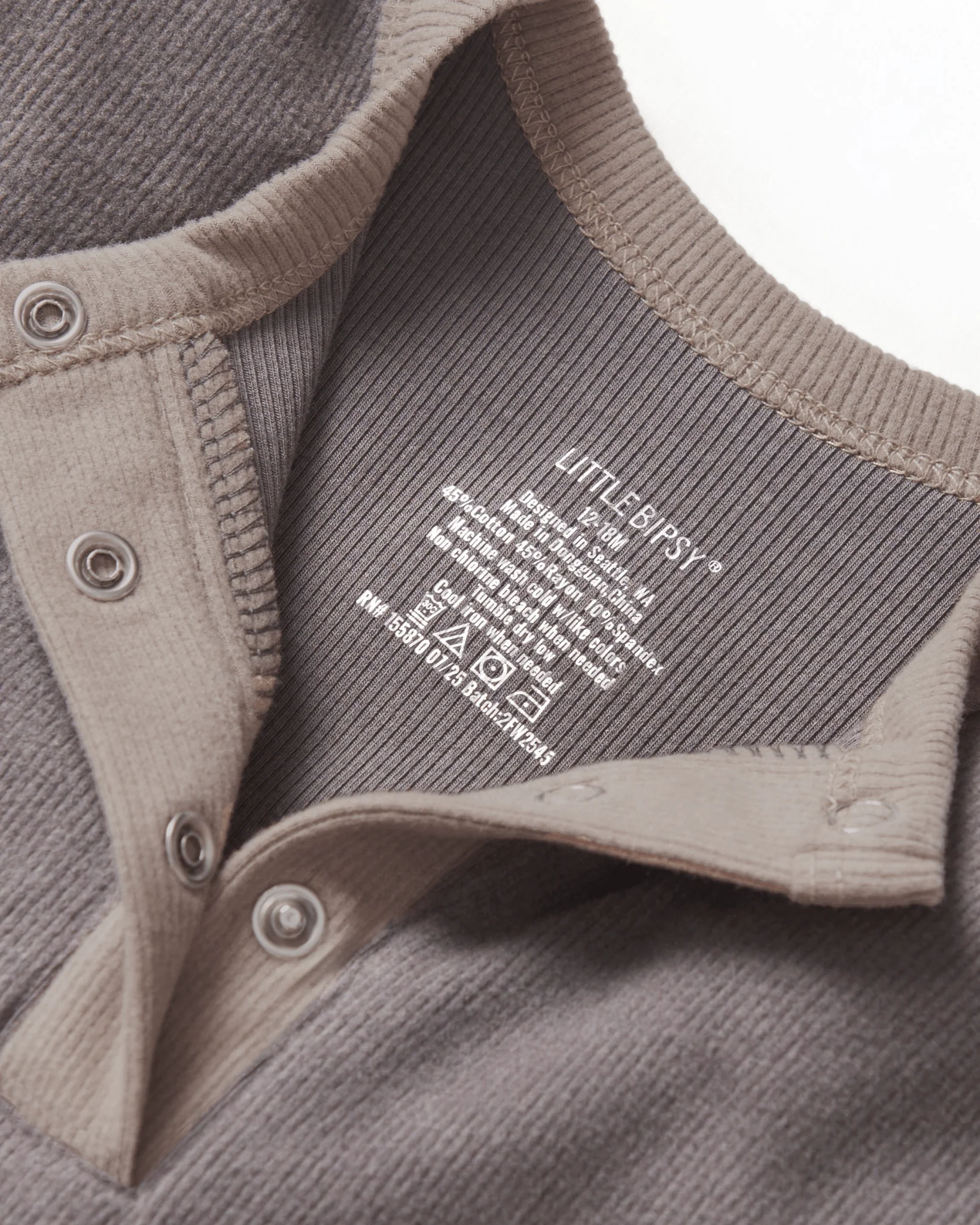 Colorblock Ribbed Romper - Graphite - Image 8