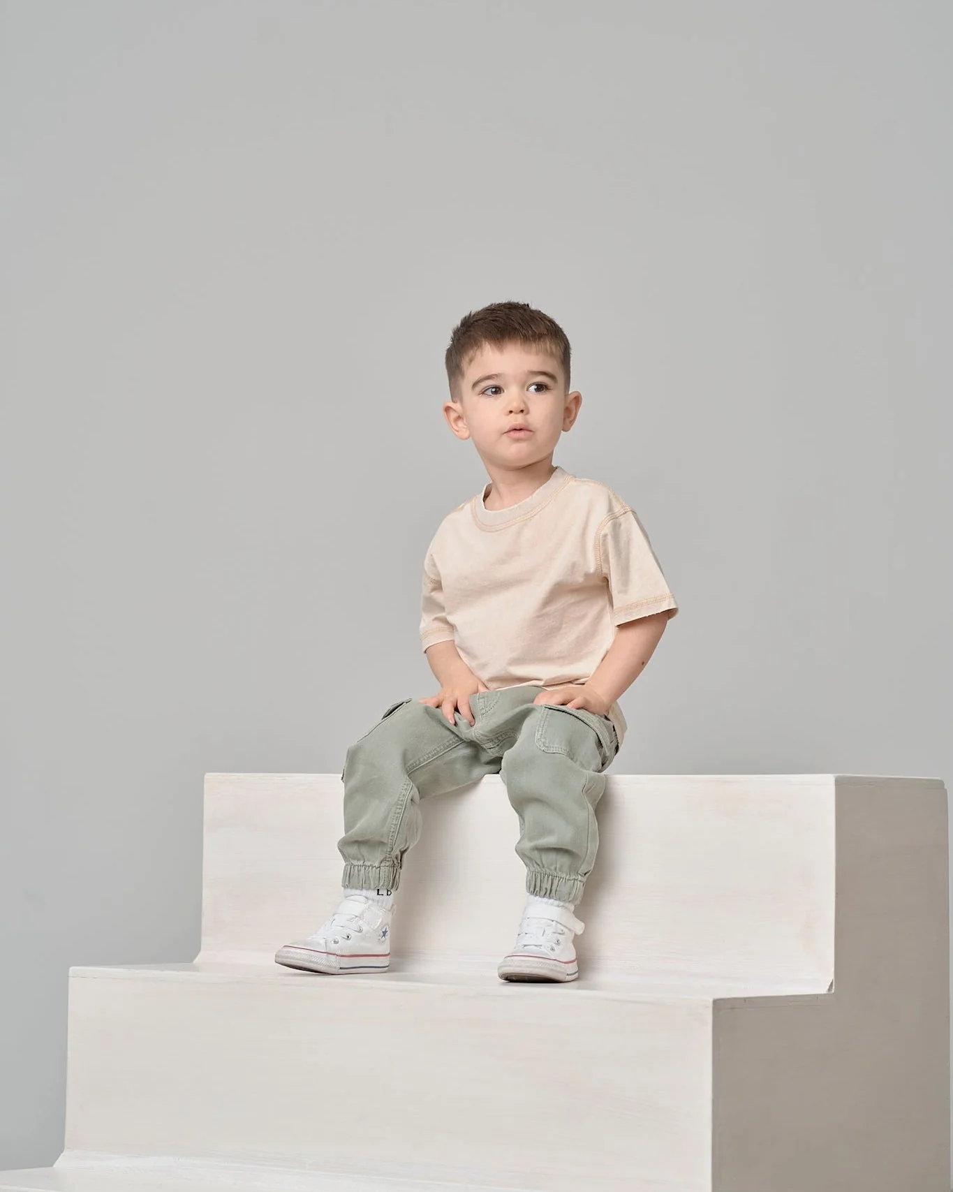 Cotton Twill Cargo Jogger - Agave - Image 4