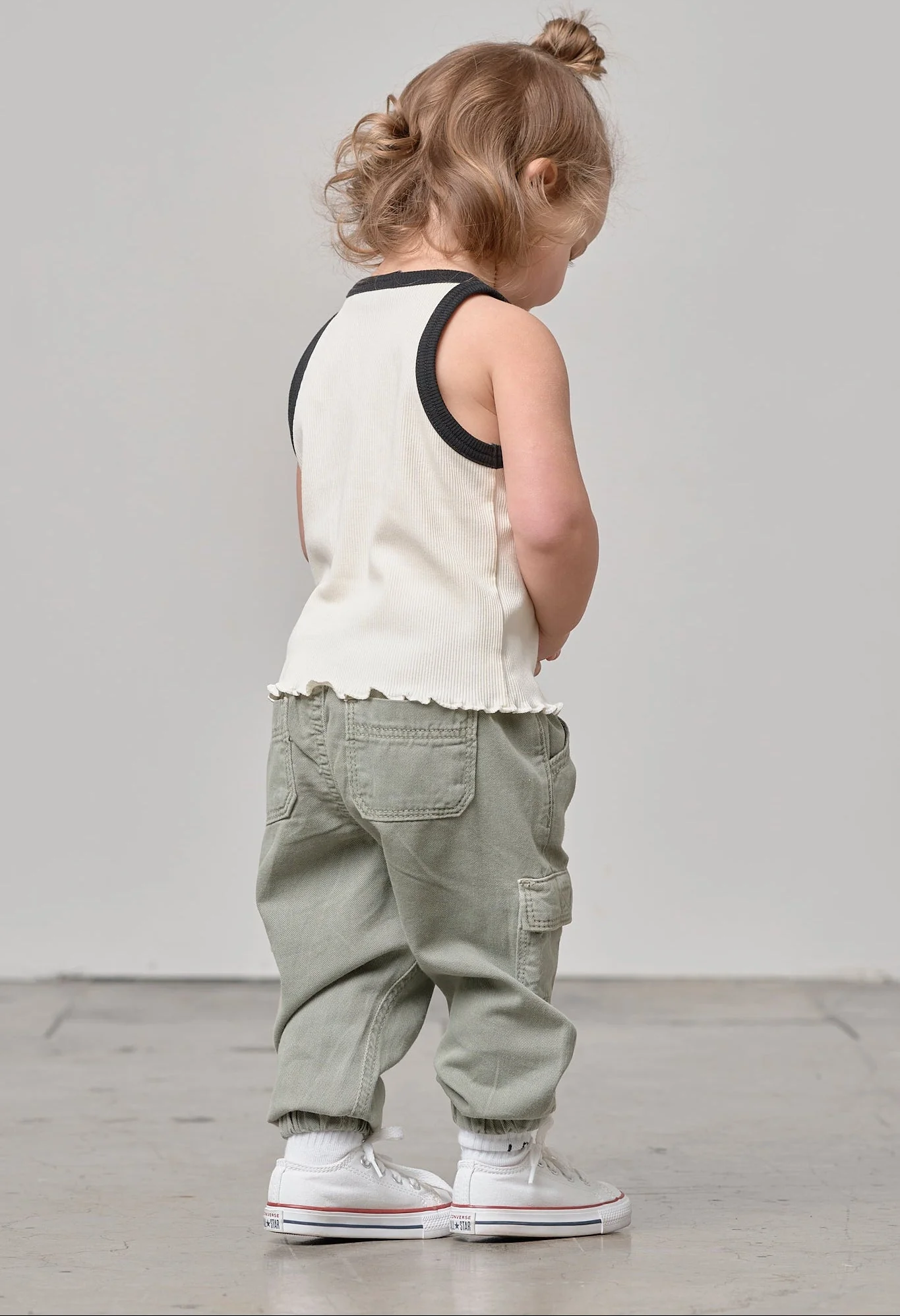 Cotton Twill Cargo Jogger - Agave - Image 7