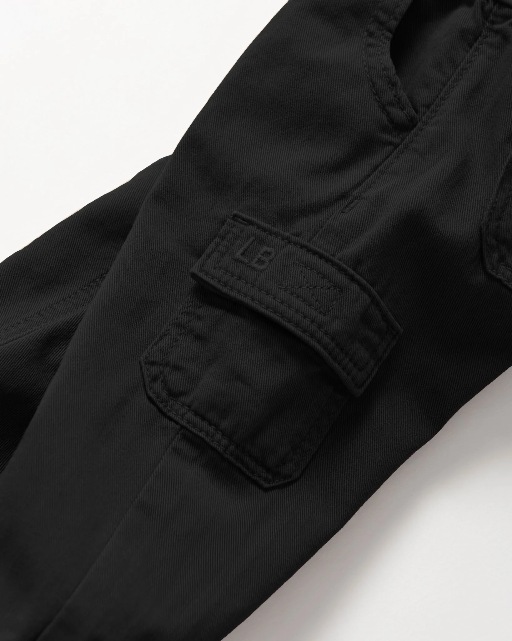 Cotton Twill Cargo Jogger - Black - Image 10