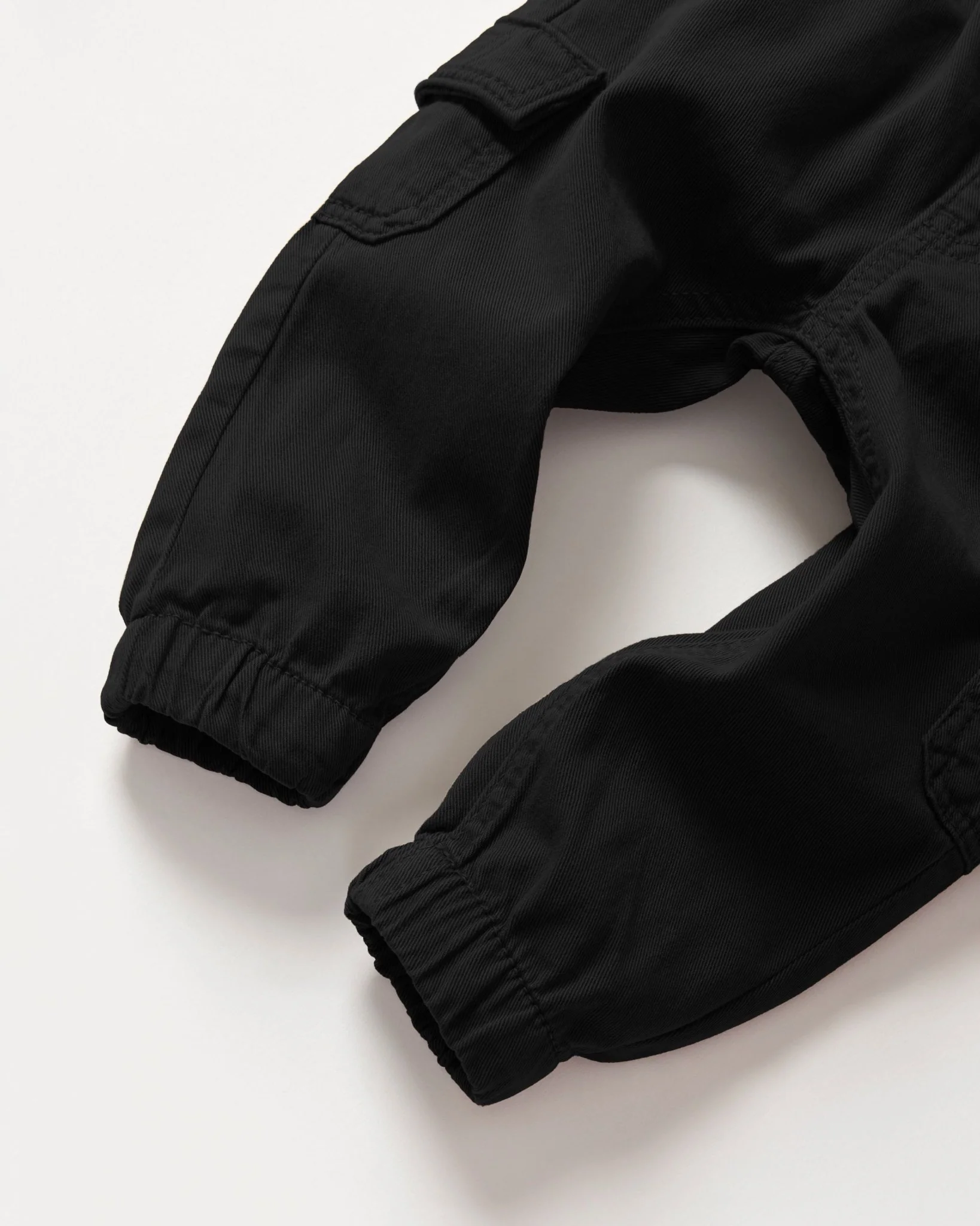 Cotton Twill Cargo Jogger - Black - Image 11