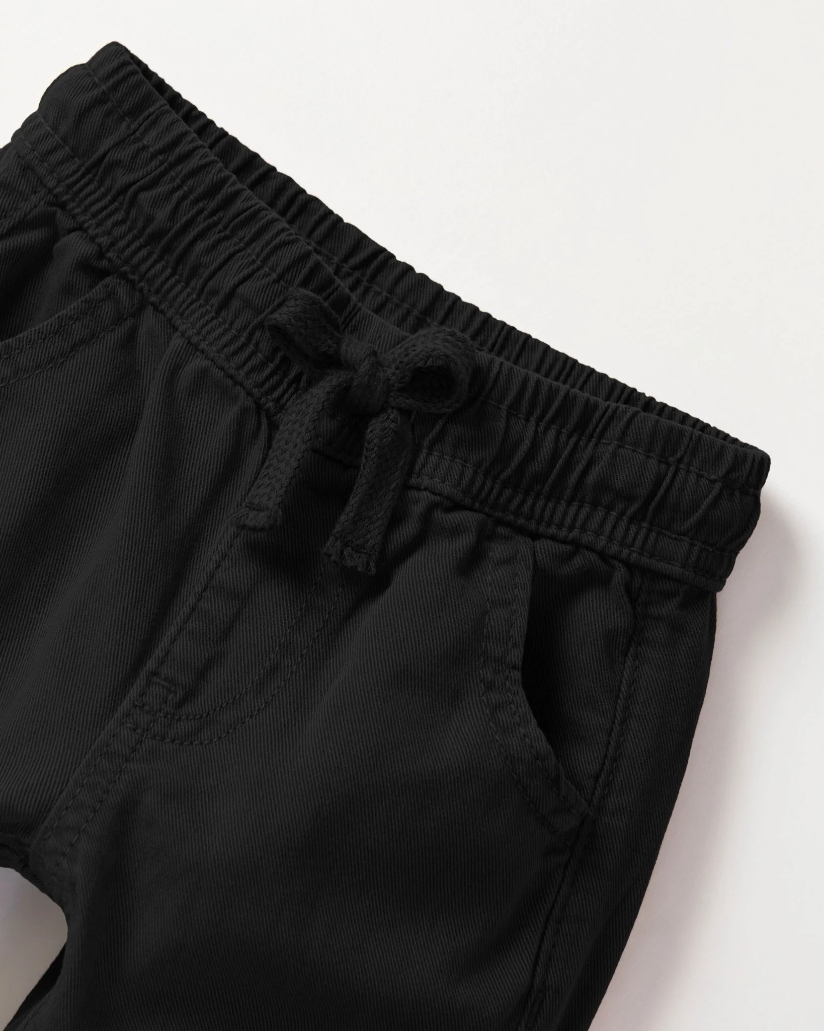 Cotton Twill Cargo Jogger - Black - Image 12