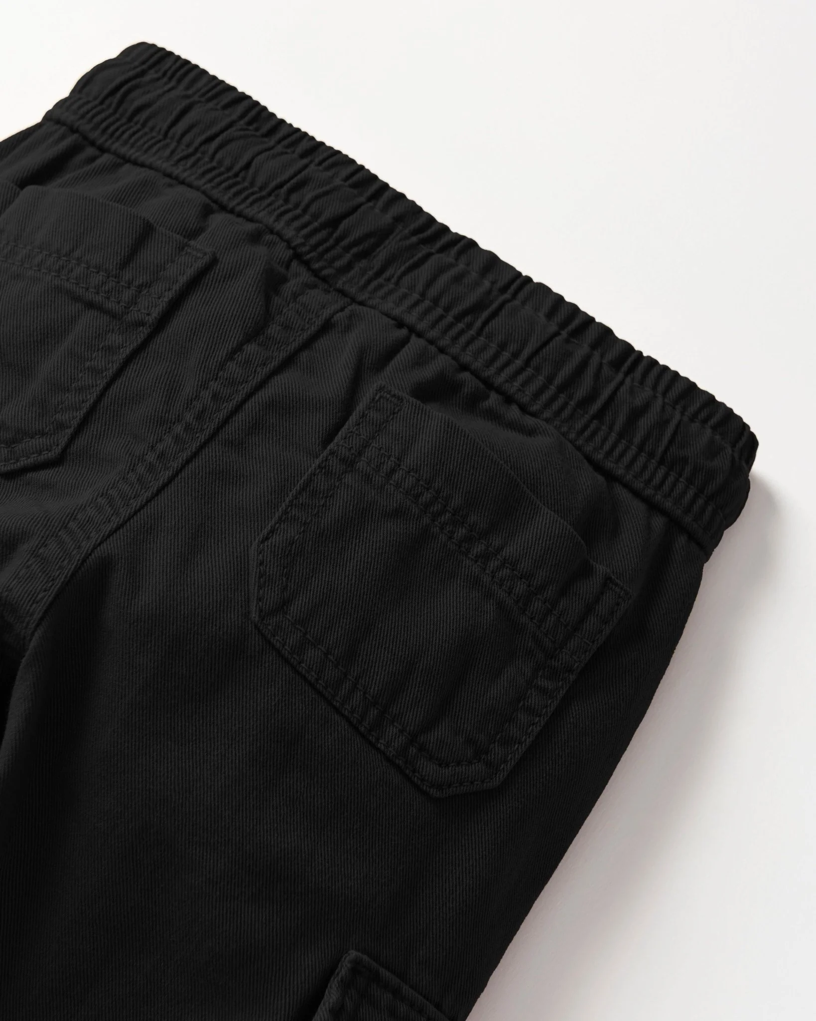 Cotton Twill Cargo Jogger - Black - Image 13