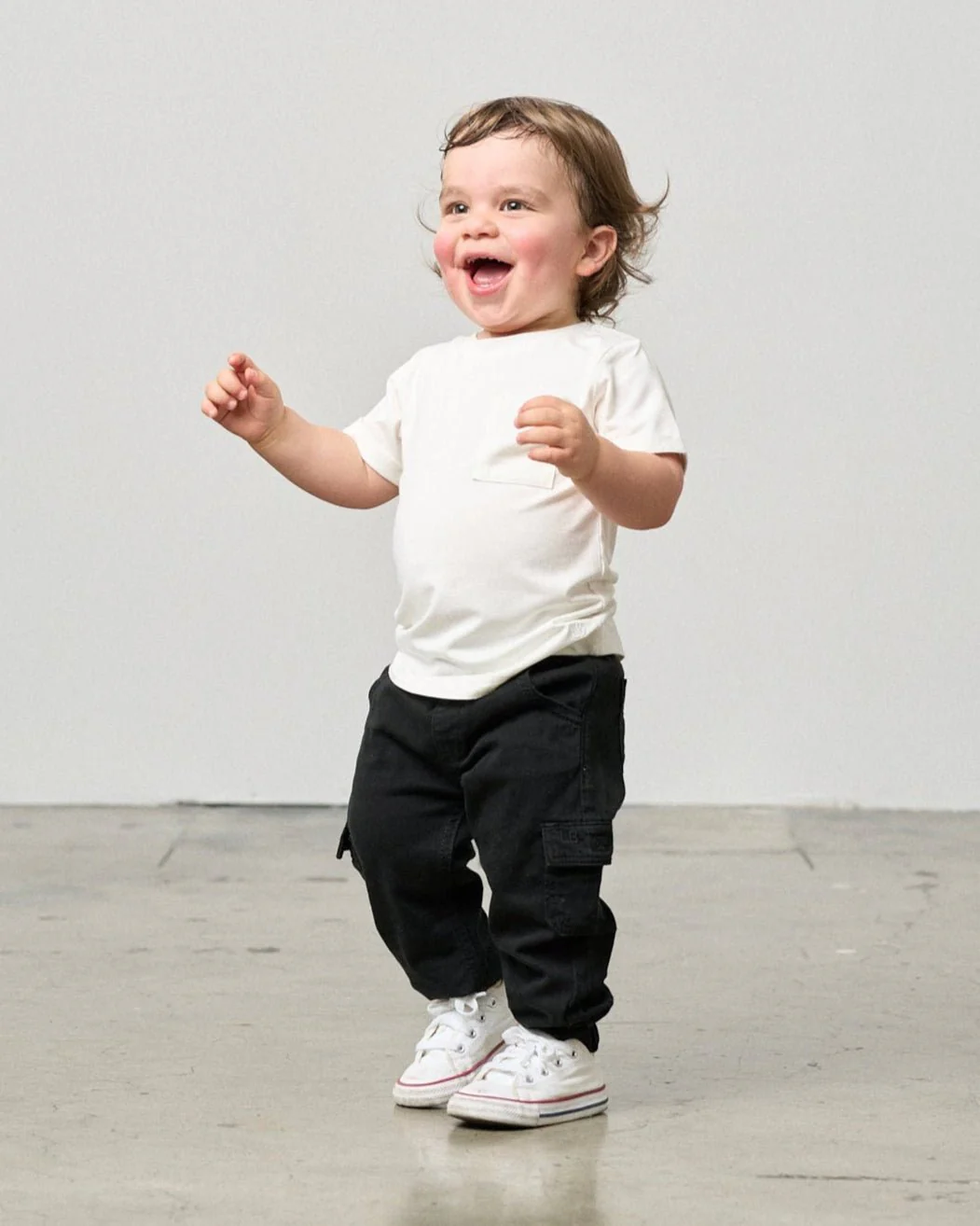 Cotton Twill Cargo Jogger - Black - Image 5