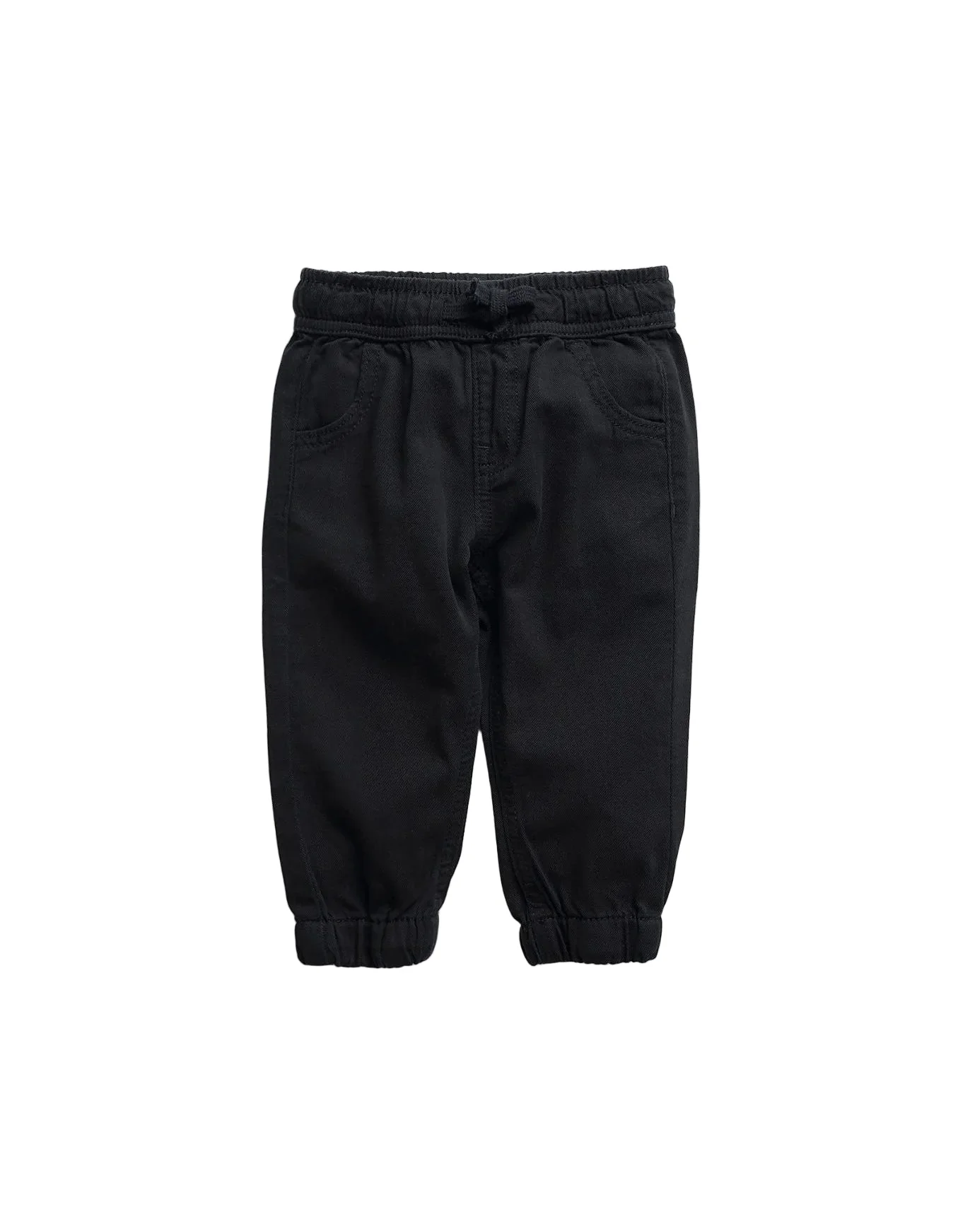 Cotton Twill Jogger - Black - Image 8