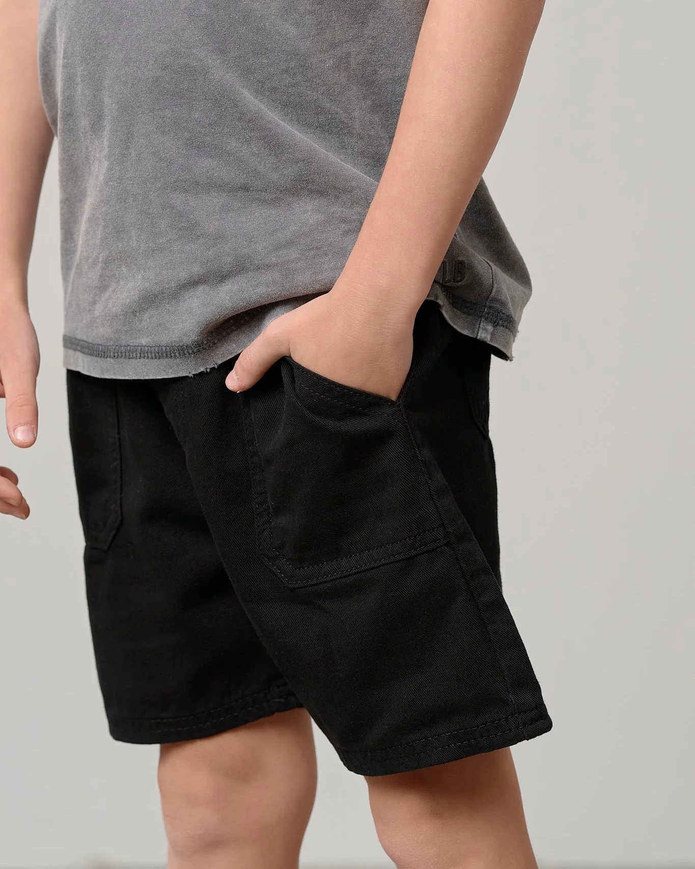 Cotton Twill Short - Black - Image 12