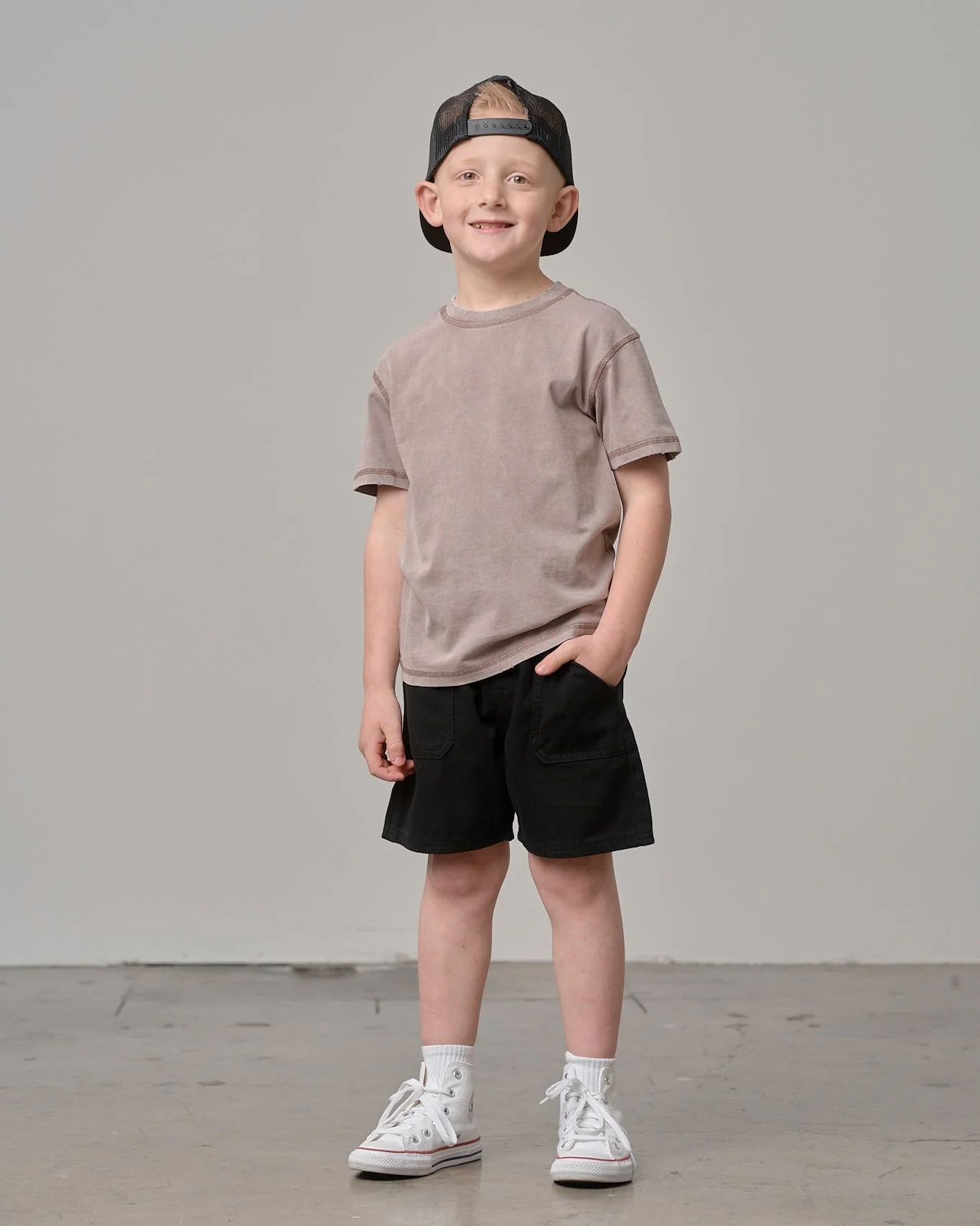 Cotton Twill Short - Black - Image 7