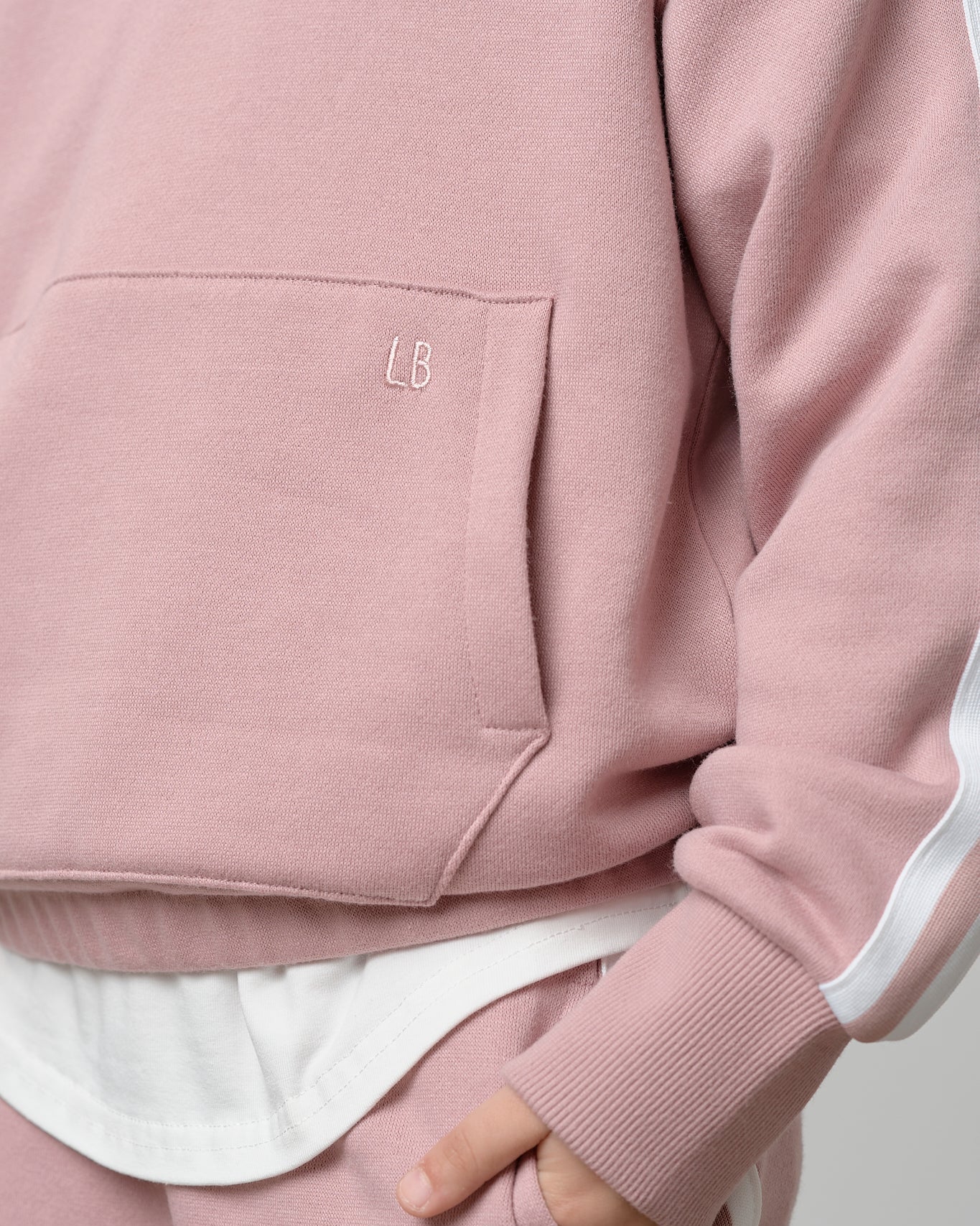 Cropped Hoodie - Dusty Rosewood - Image 10