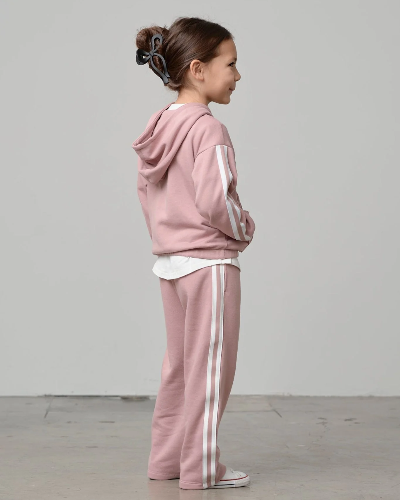 Cropped Hoodie - Dusty Rosewood - Image 3