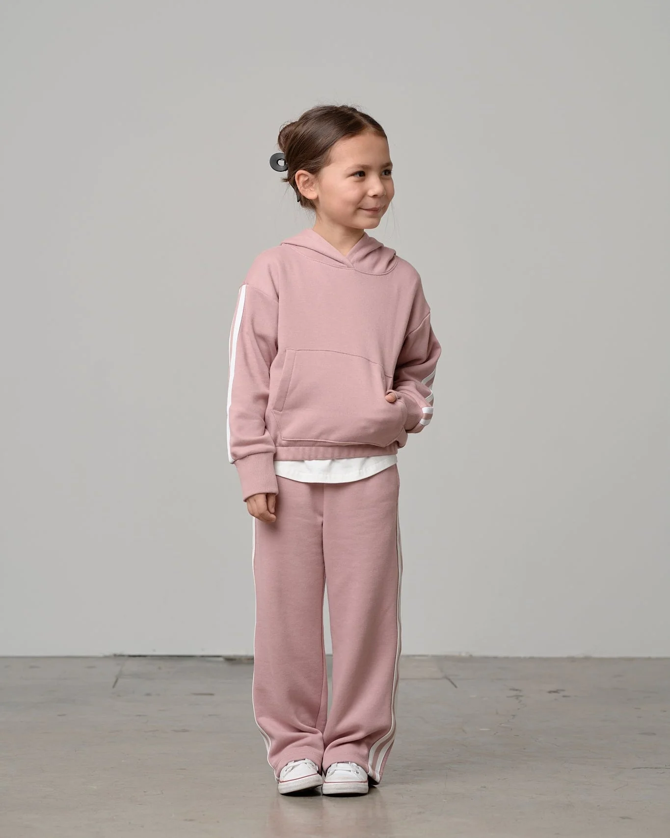 Cropped Hoodie - Dusty Rosewood - Image 5