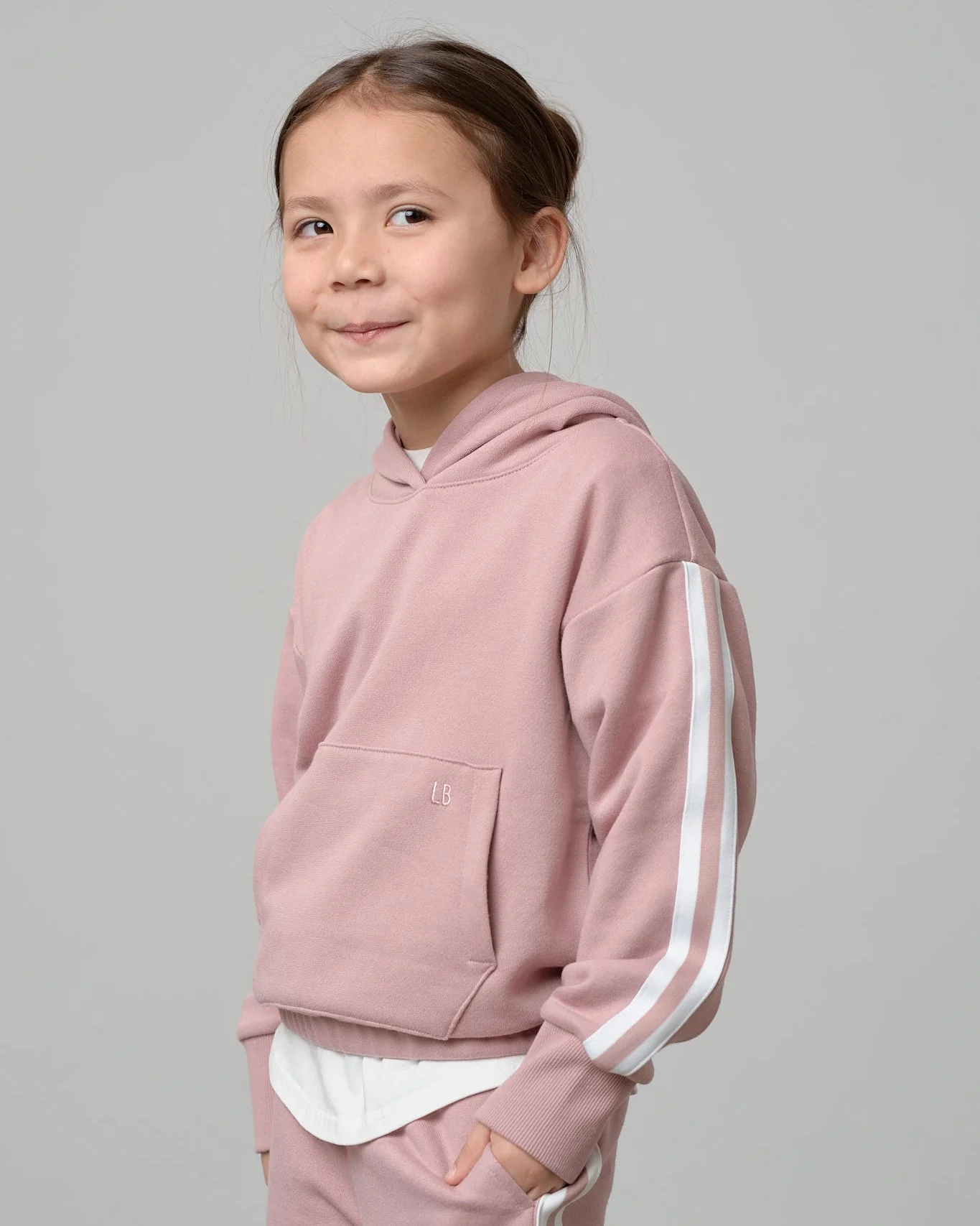 Cropped Hoodie - Dusty Rosewood - Image 6