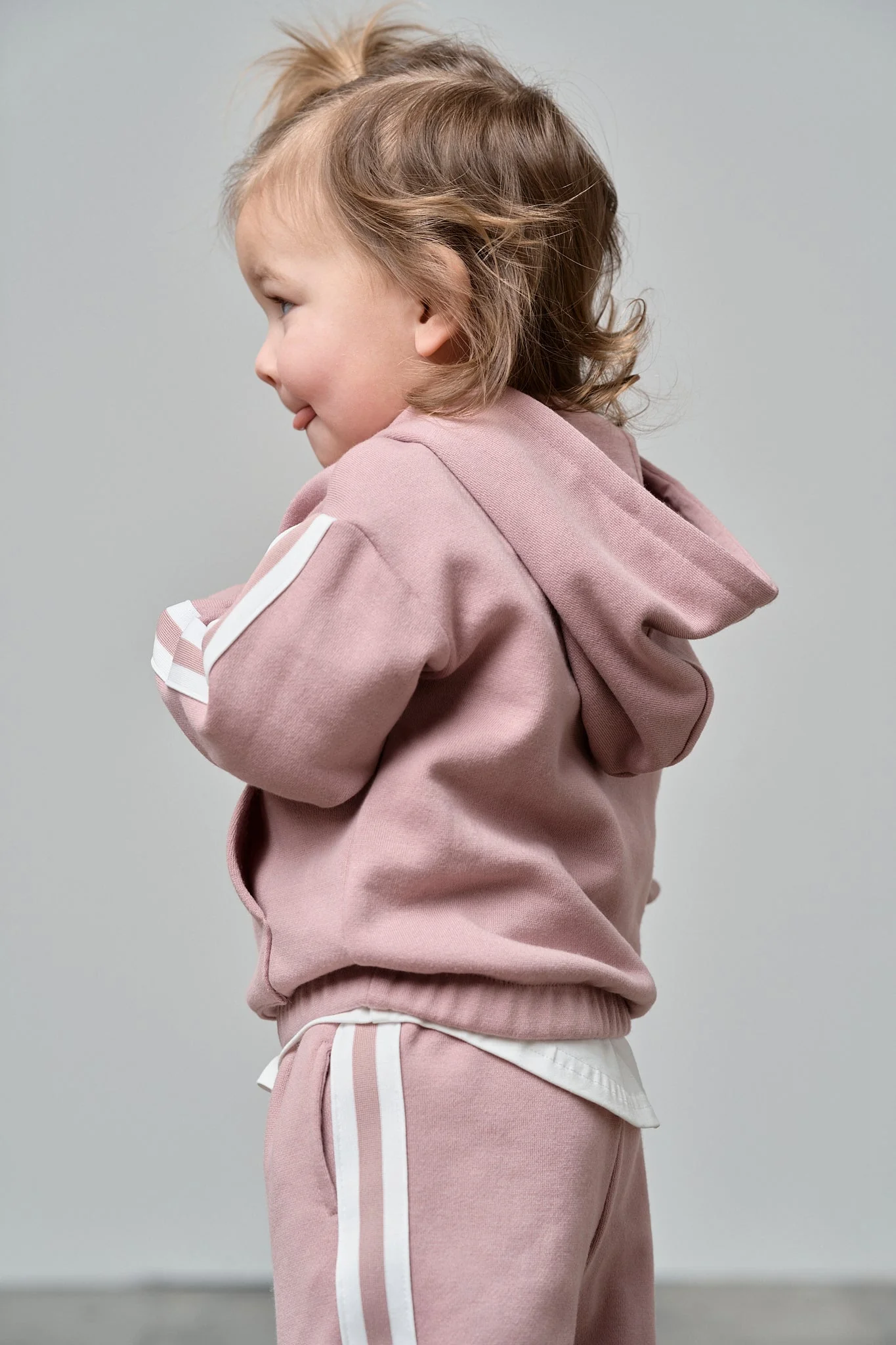 Cropped Hoodie - Dusty Rosewood - Image 7