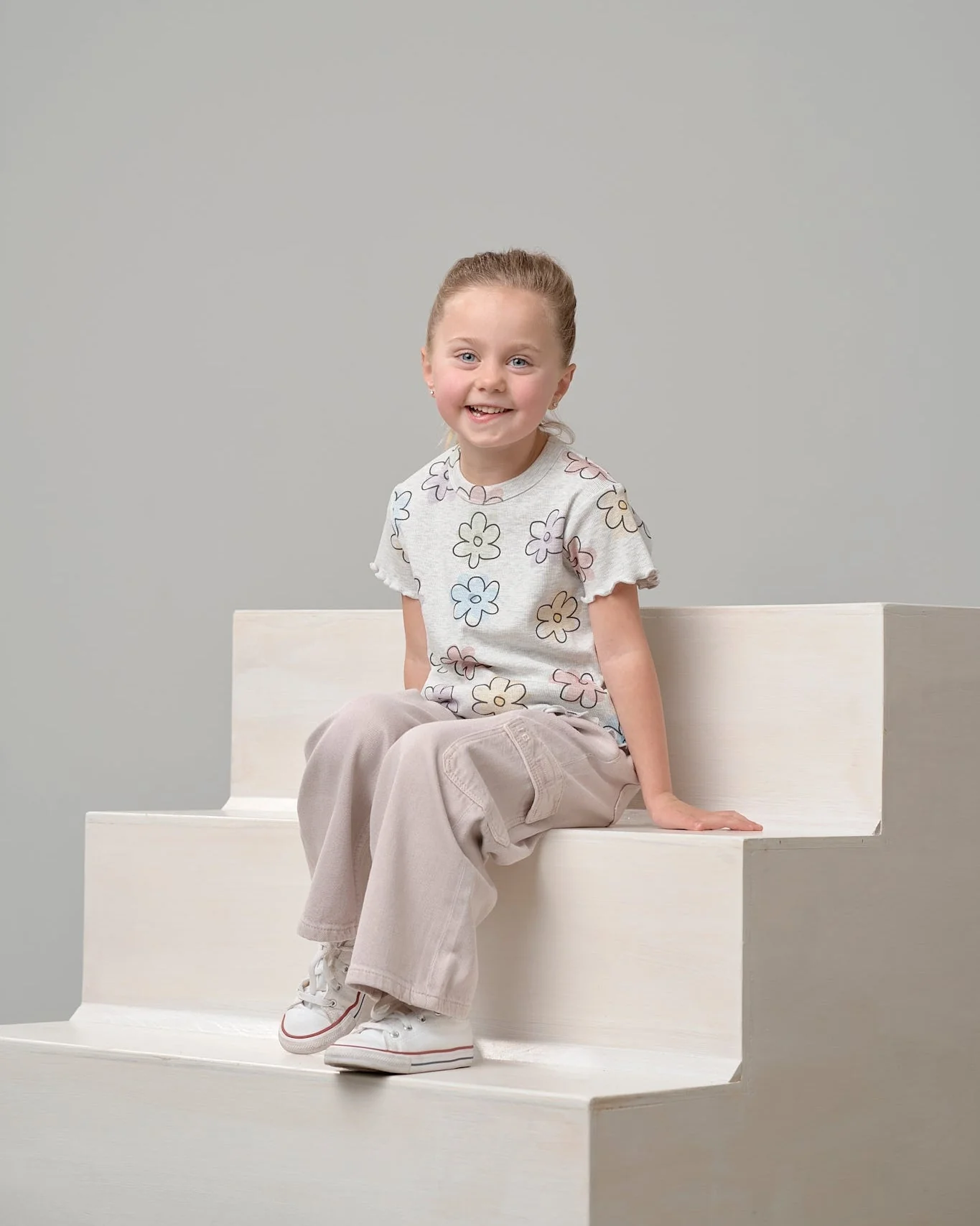 Ribbed Lettuce Trim Tee - Daisy Dreams - Image 10
