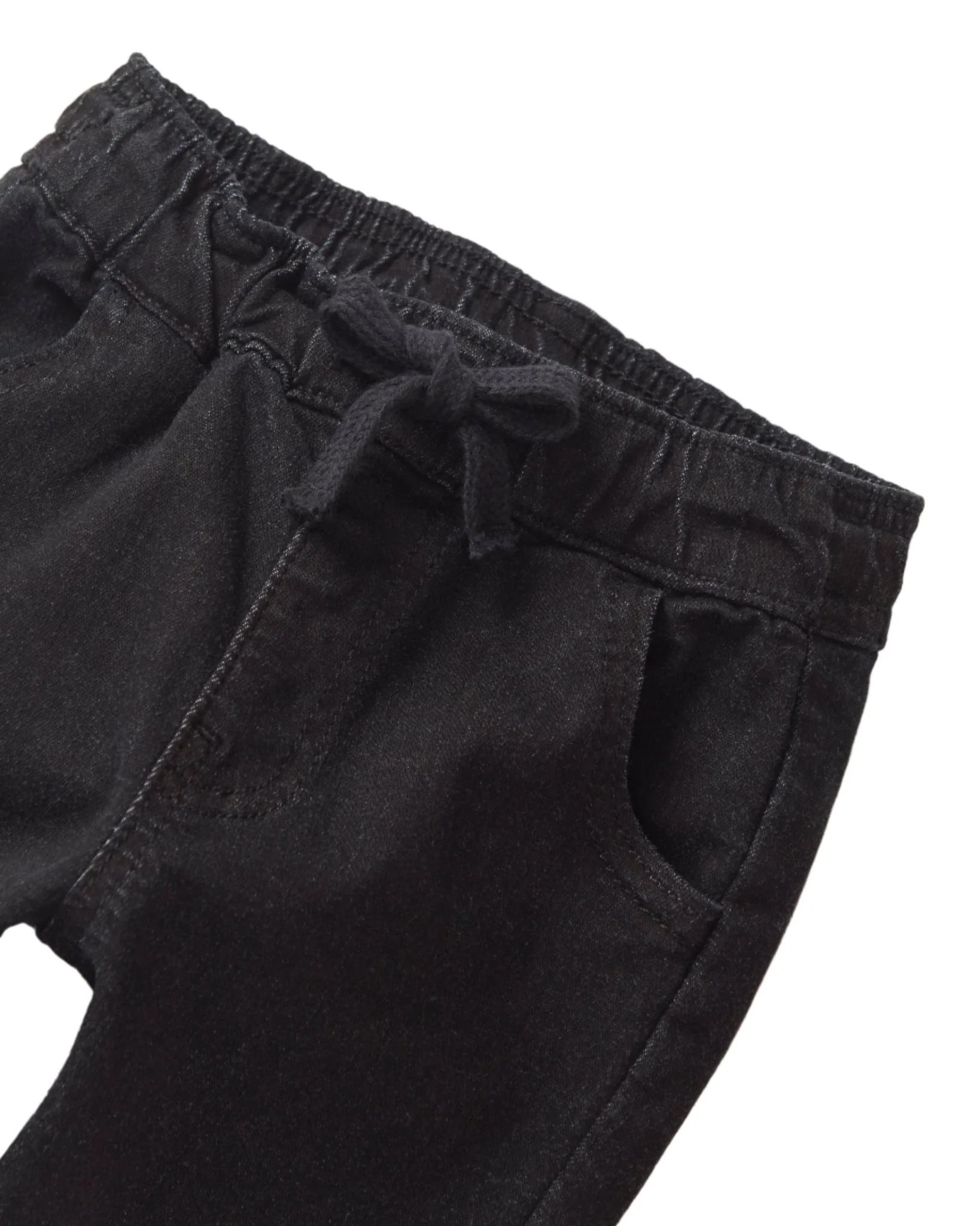 Denim Jogger - Black - Image 6