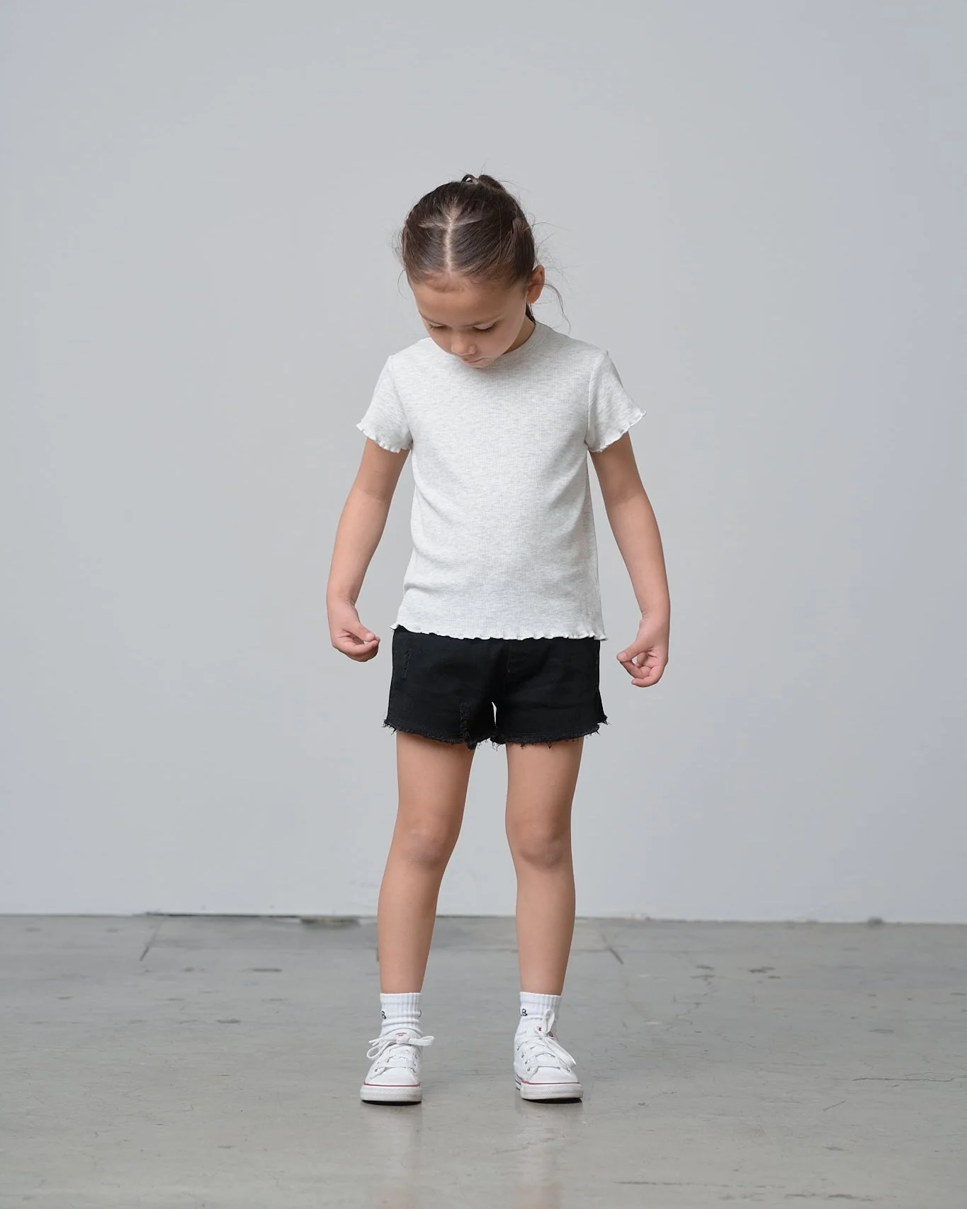 Denim Shorties - Black Wash - Image 6