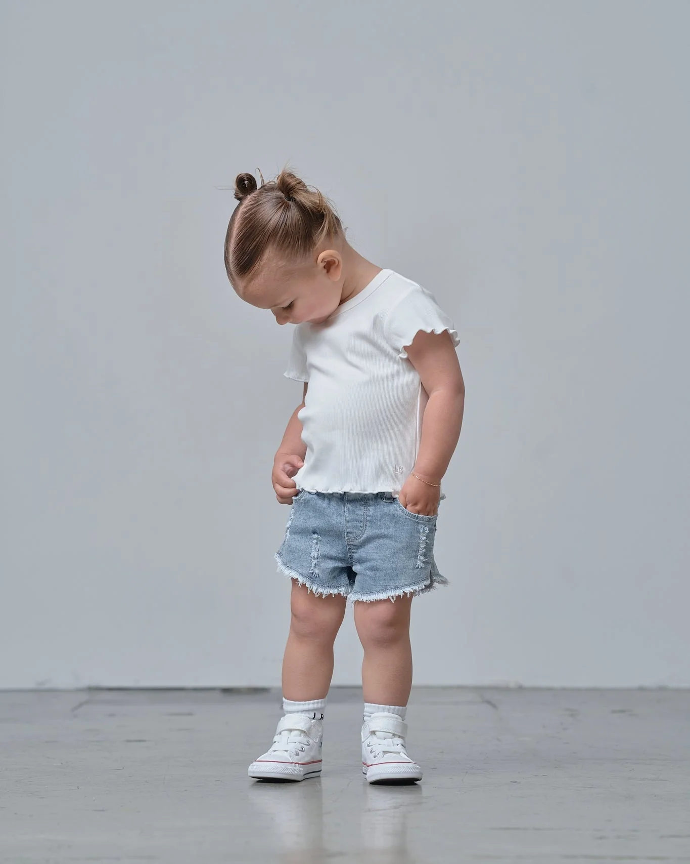 Denim Shorties - Light Wash - Image 3