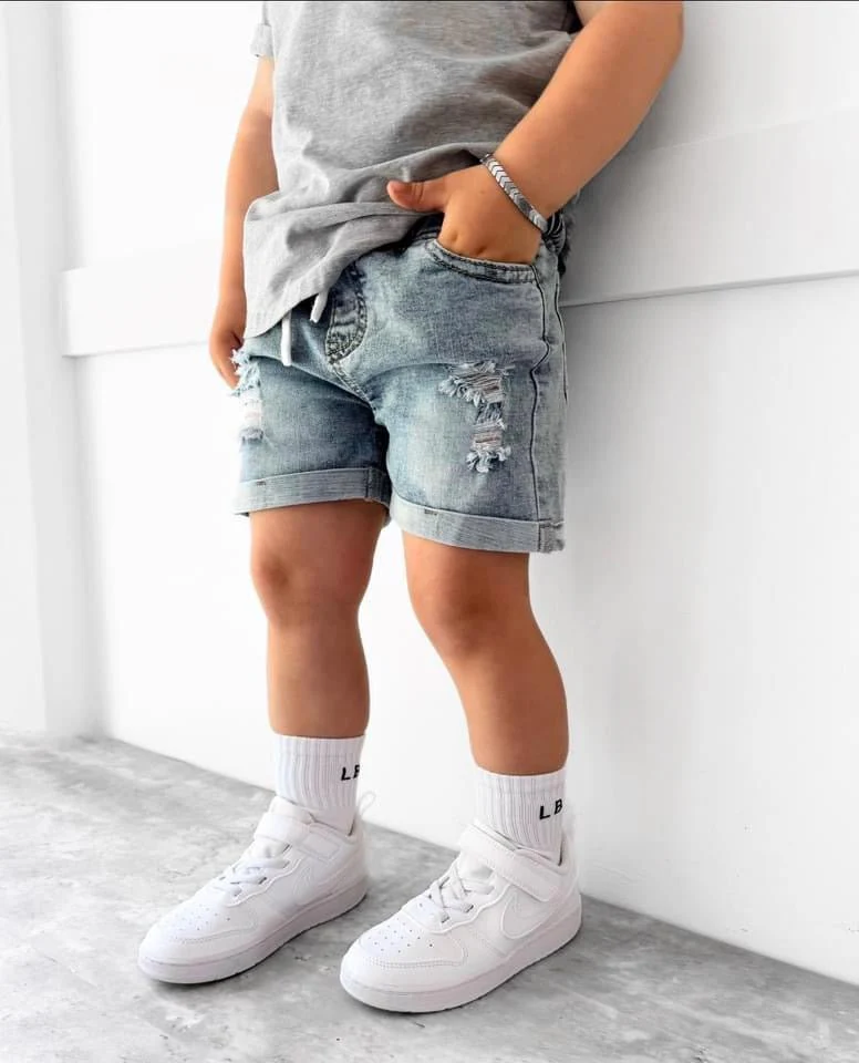 Distressed Denim Short - Image 12