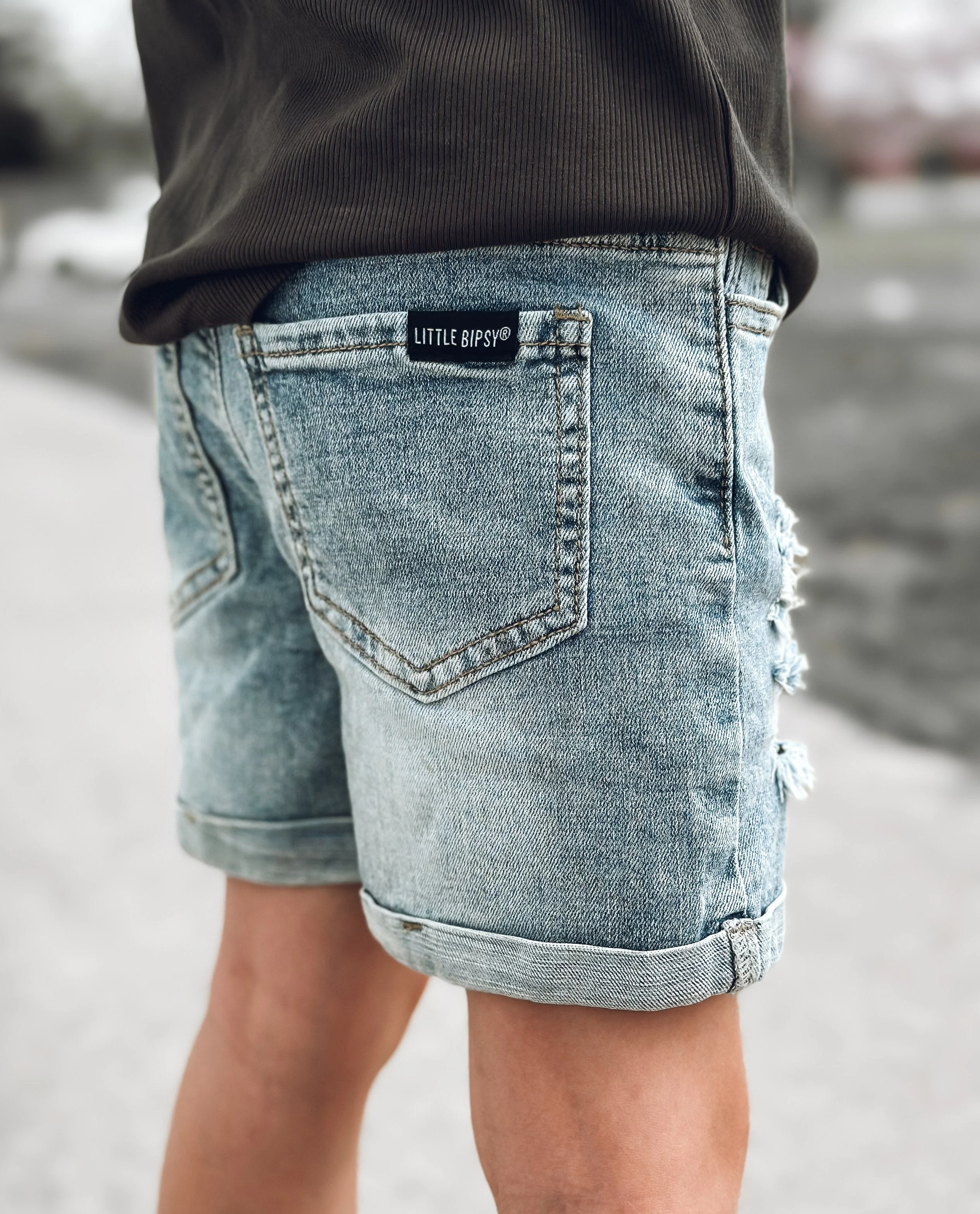 Distressed Denim Short - Image 13
