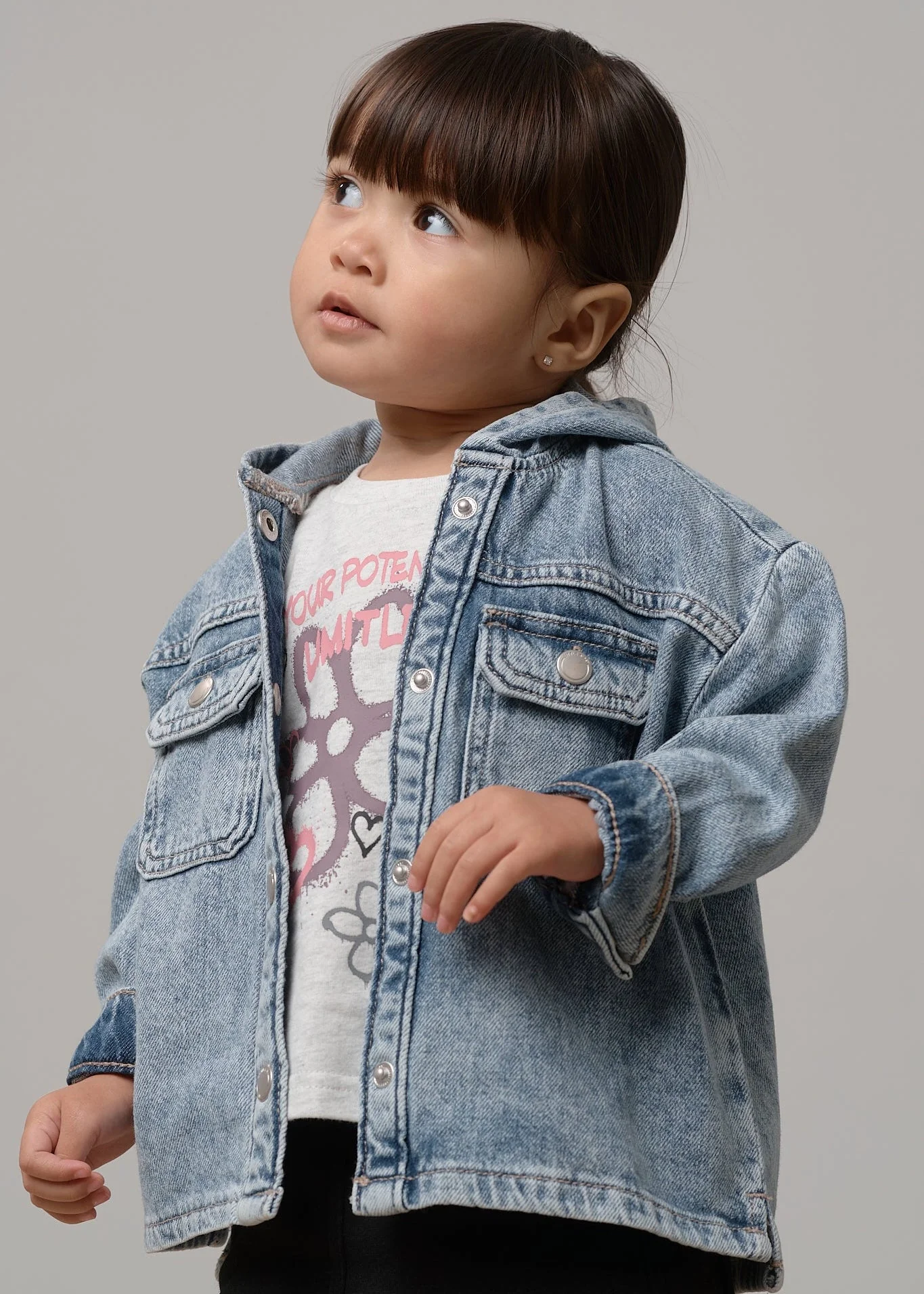 Lightweight Hooded Denim Jacket - Image 9
