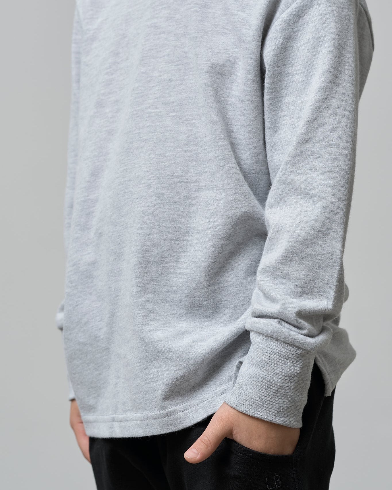 Long Sleeve Elevated Tee - Grey - Image 10