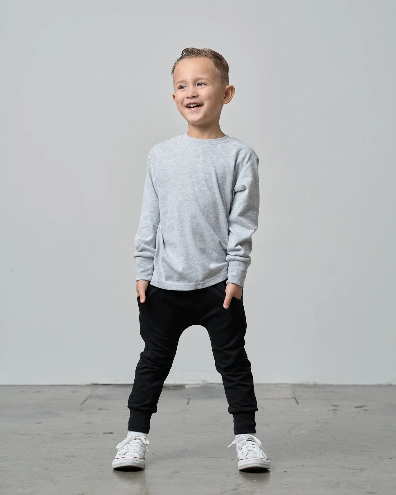Long Sleeve Elevated Tee - Grey - Image 5