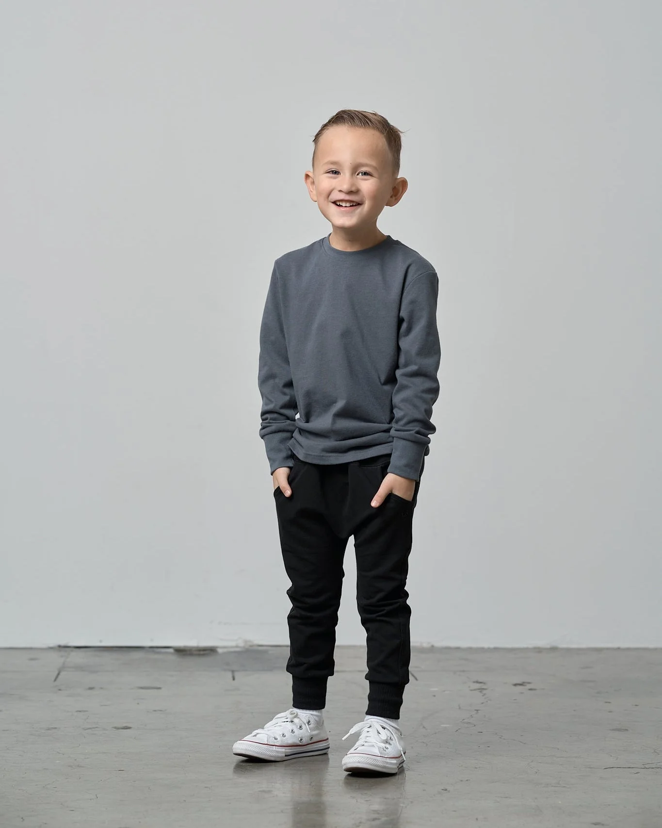 Long Sleeve Elevated Tee - Smoke - Image 4