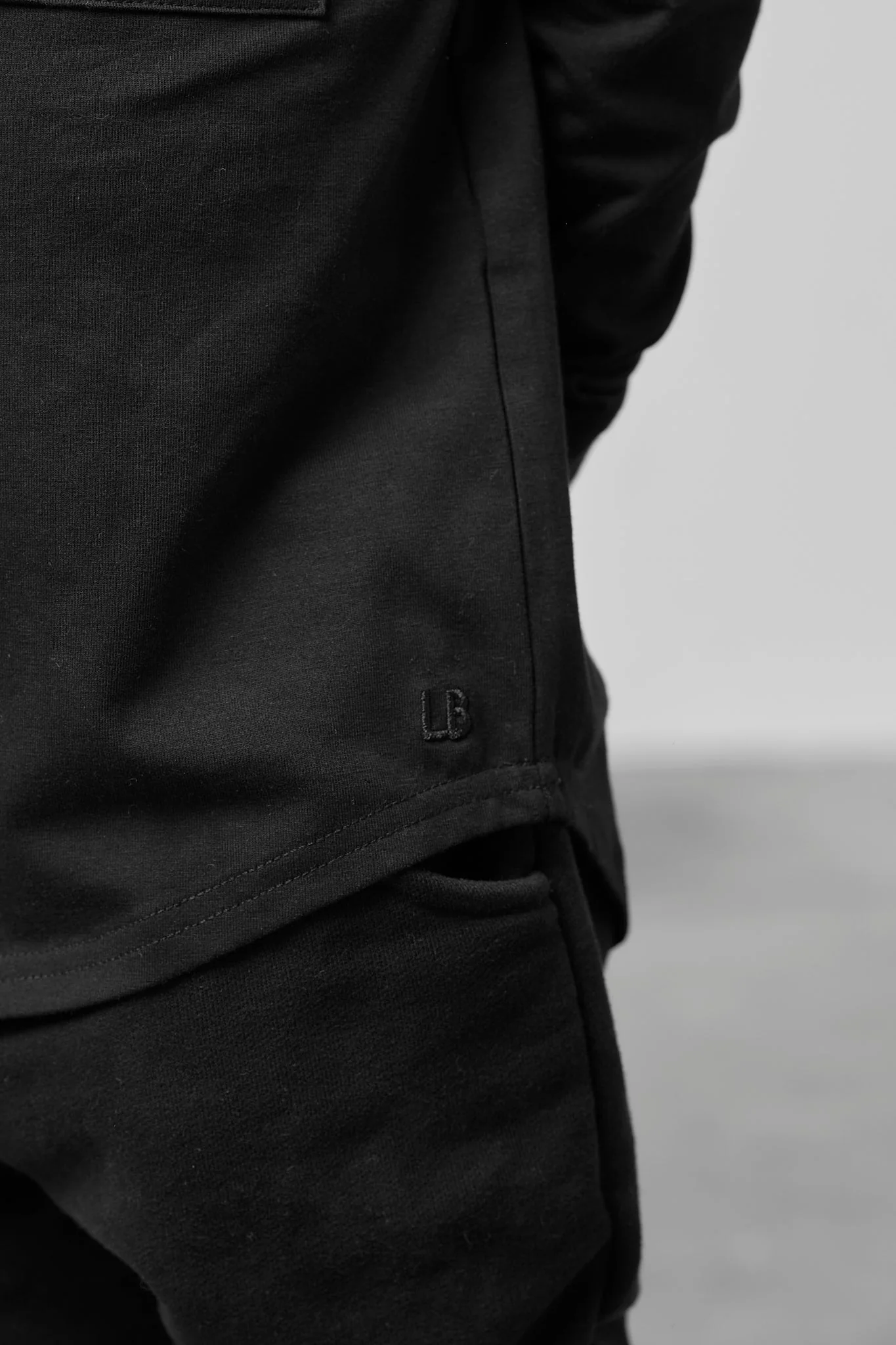 Long Sleeve Pocket Tee - Black - Image 8