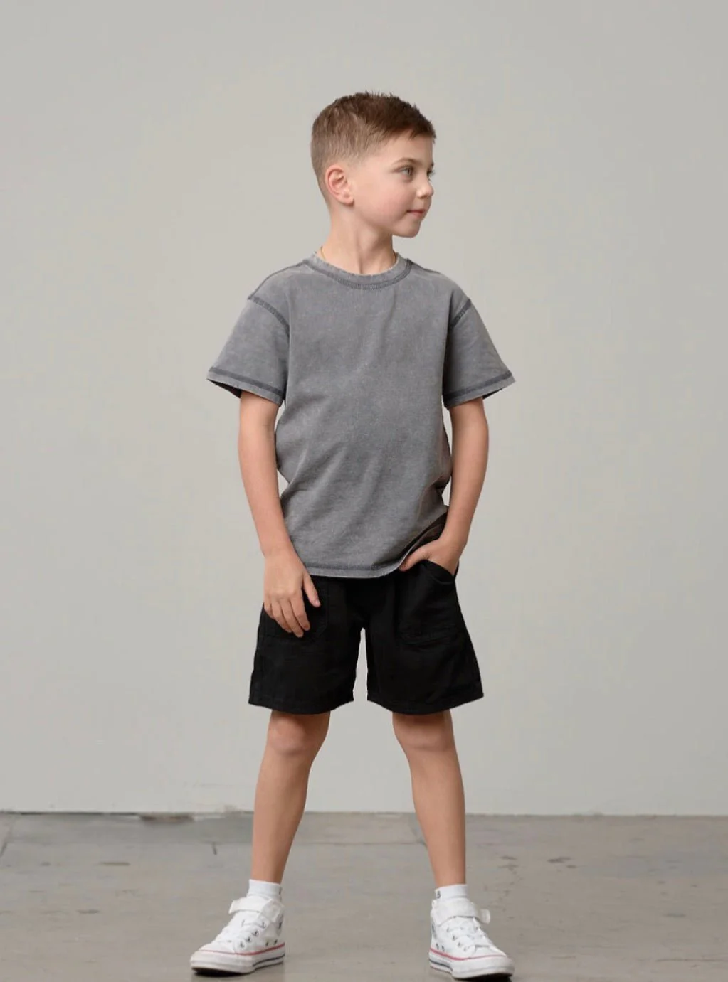 Mineral Wash Tee - Graphite
