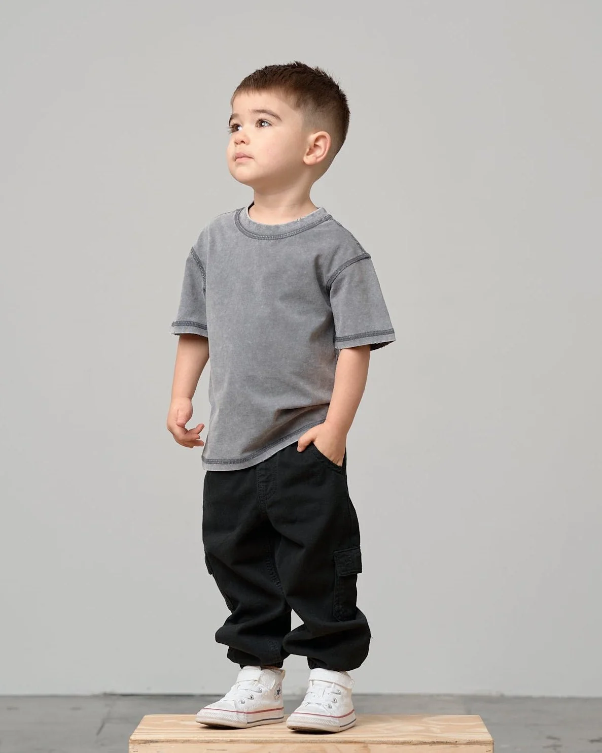 Mineral Wash Tee - Graphite - Image 2